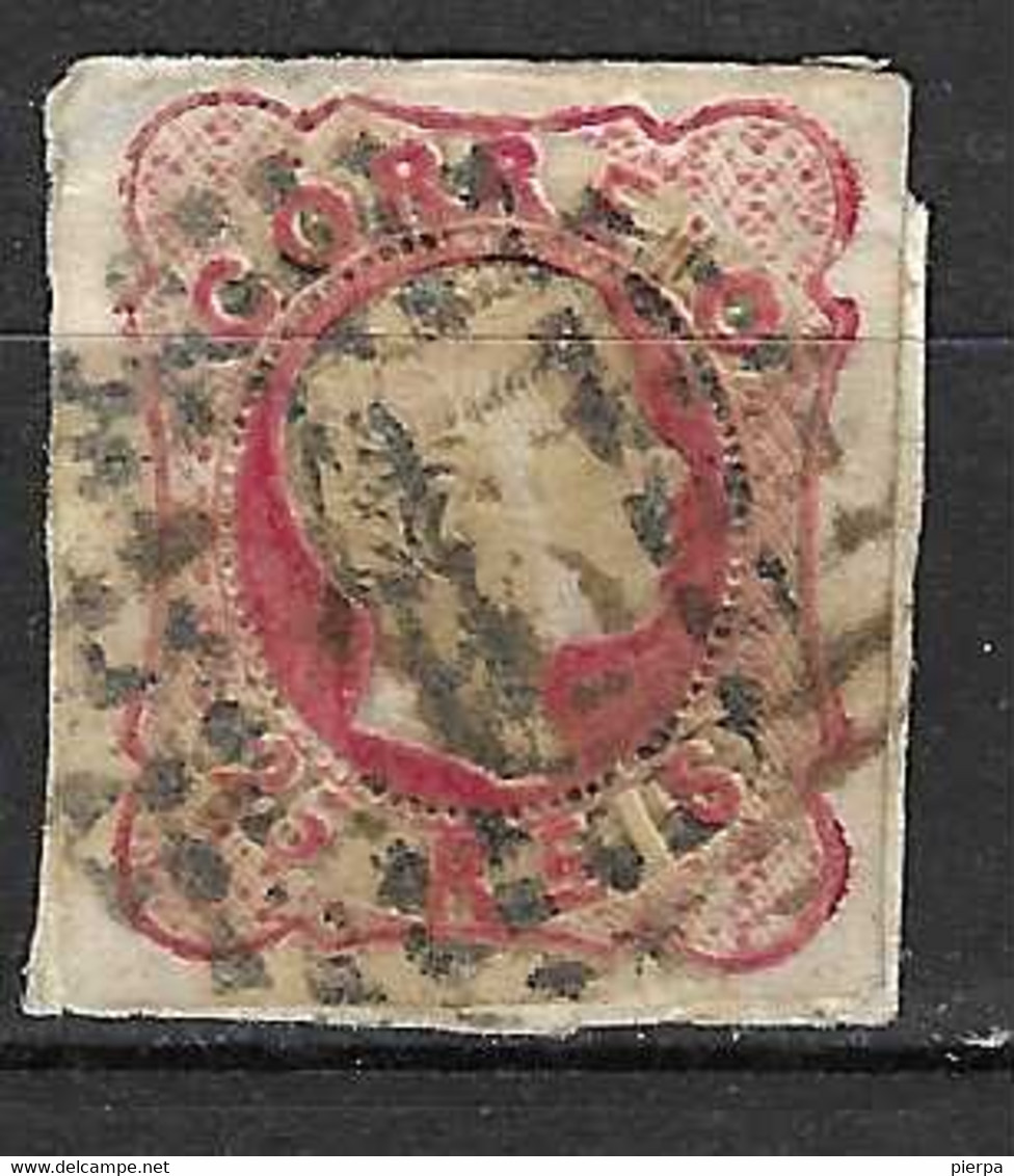 PORTOGALLO - 1858 - PEDRO V - 25 R. ROSA - USATO (YVERT 12 - MICHEL 11) - Used Stamps