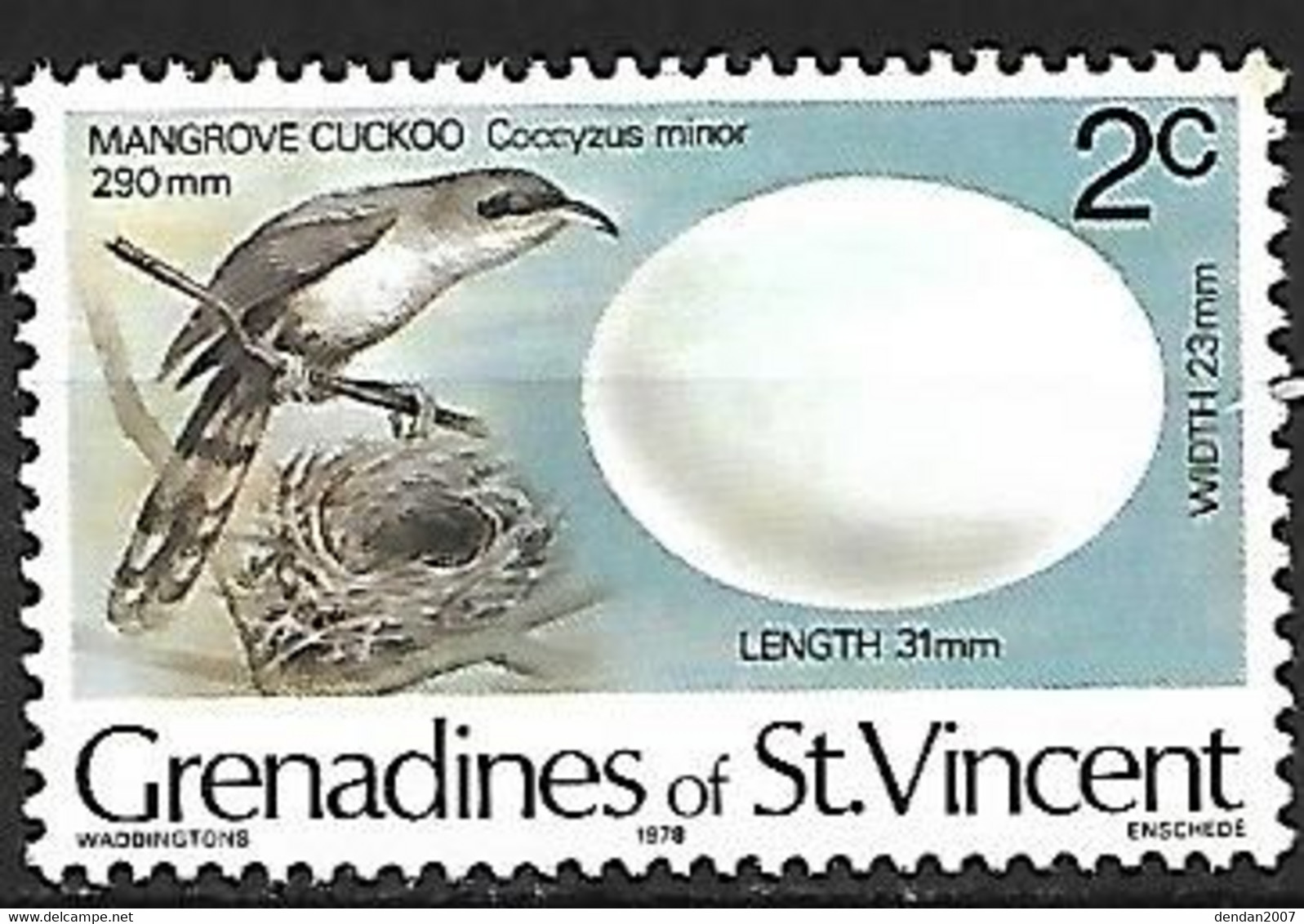 Grenadines Of St Vincent  - MNH ** 1978 : Mangrove Cuckoo  -  Coccyzus Minor - Coucous, Touracos