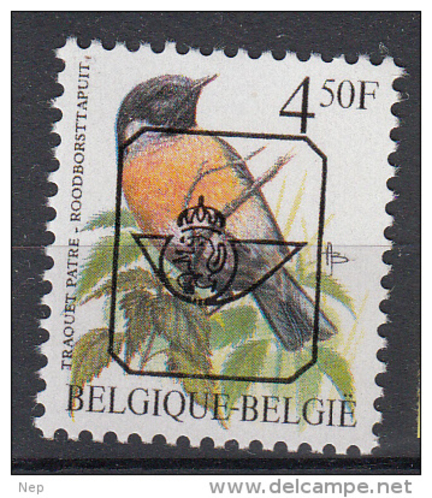 BELGIË - OBP - PREO - Nr 825 P6a - MNH** - Typos 1986-96 (Oiseaux)
