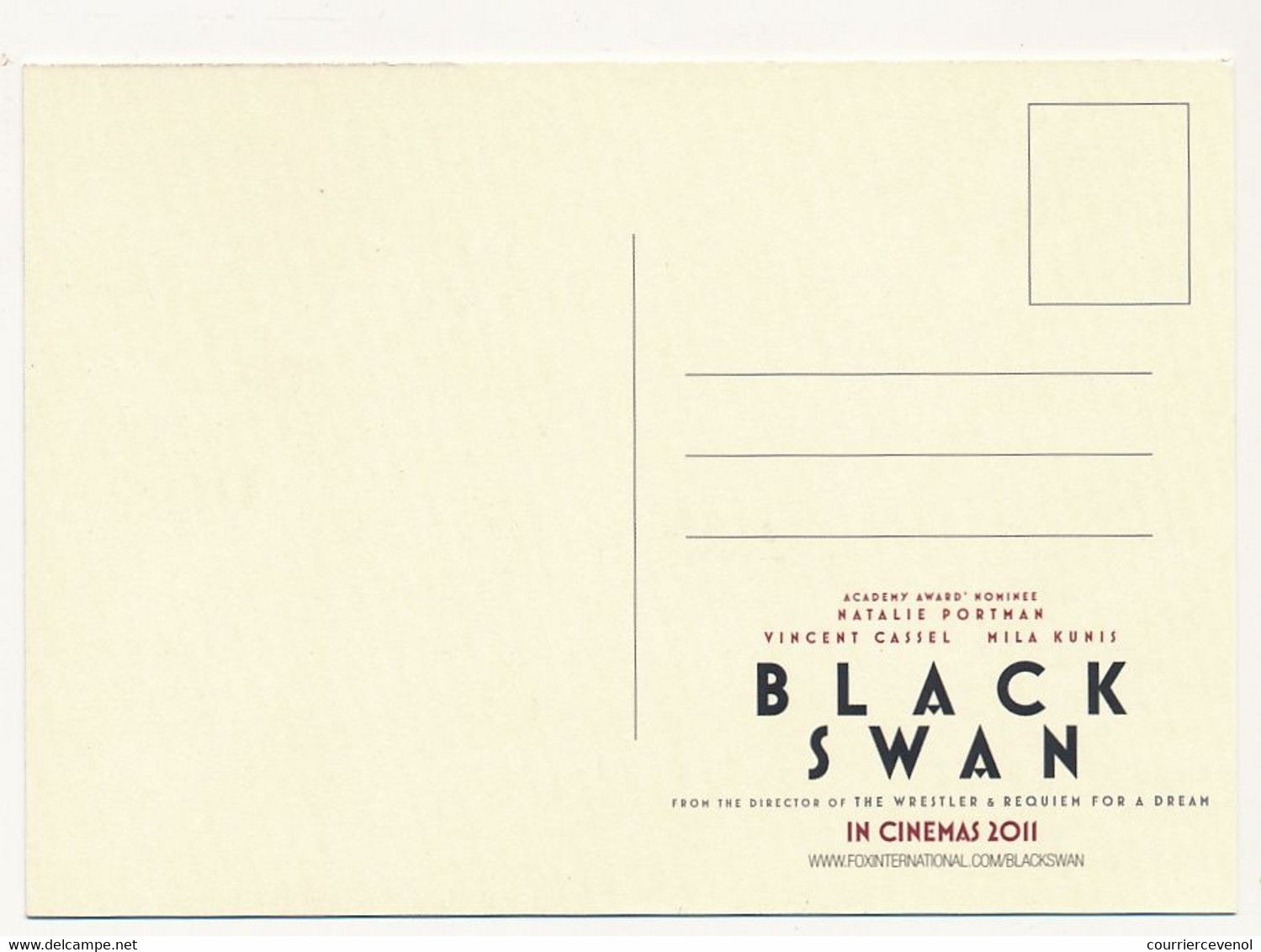 4 CPM Sous Pochette Luxe -  BLACK SWAN - 2011 - Other & Unclassified