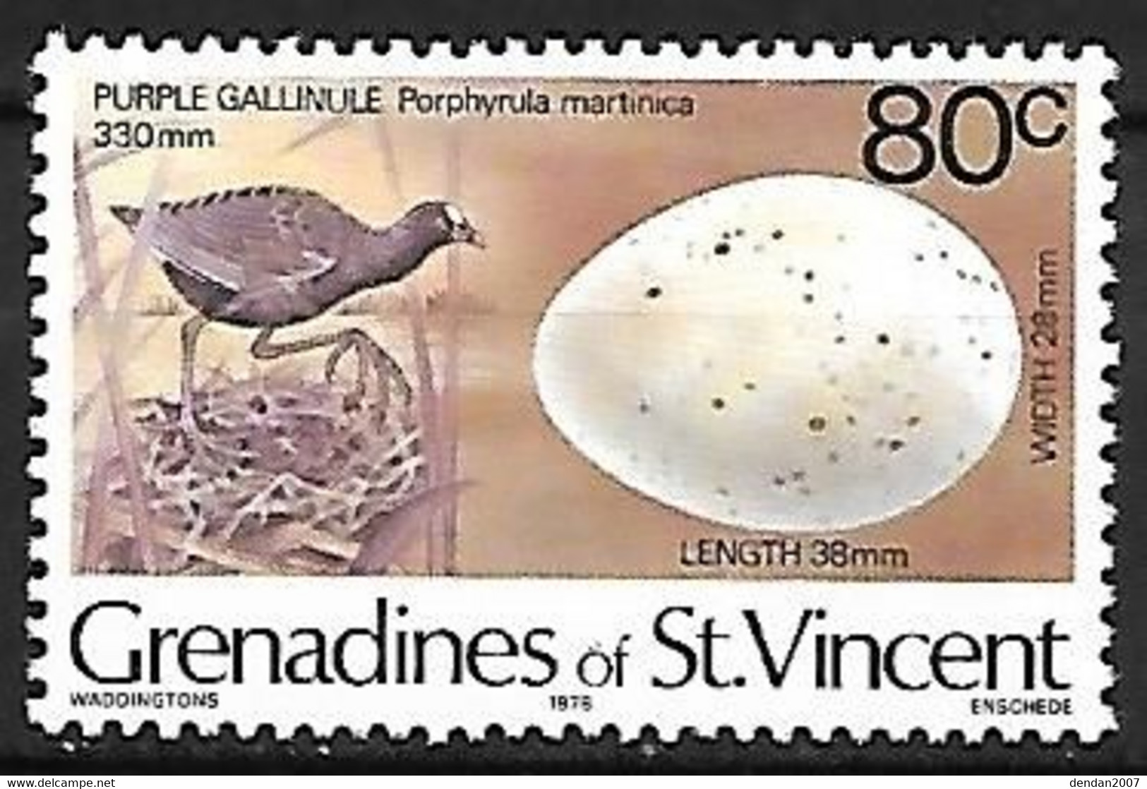 Grenadines Of St Vincent  - MNH ** 1978 :    Purple Gallinule  -  Porphyrio Martinica - Andere & Zonder Classificatie