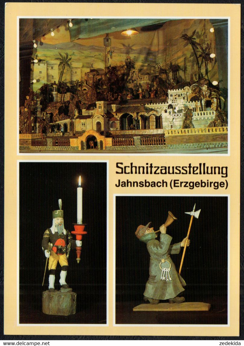 F5828 - TOP Jahnsbach Schnitzausstellung - Bild Und Heimat Reichenbach Qualitätskarte - Zschopau