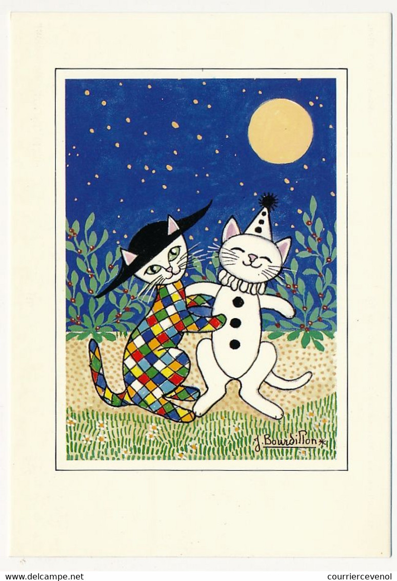 8 CPM - Illustrateur Jacqueline BOURDILLON - 8 Cartes "Au Royaume Des Chats" - Katten