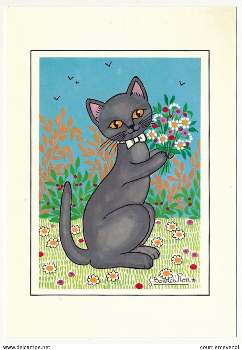 8 CPM - Illustrateur Jacqueline BOURDILLON - 8 Cartes "Au Royaume Des Chats" - Katten