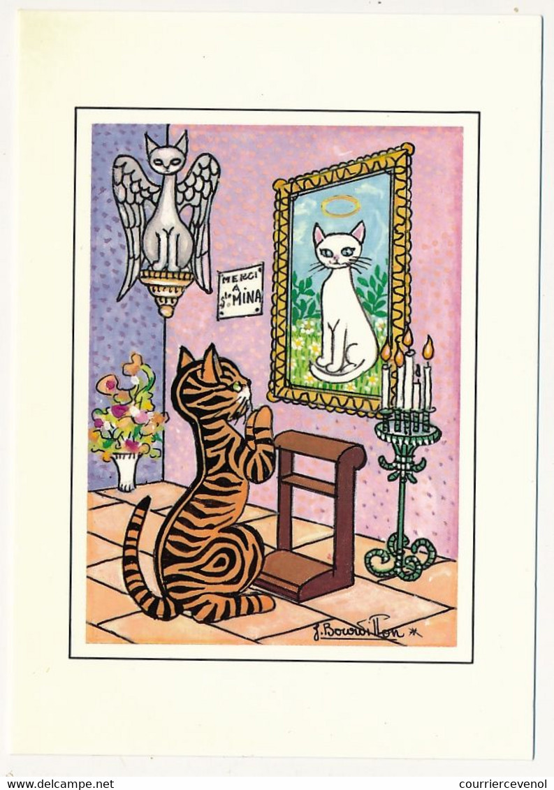 8 CPM - Illustrateur Jacqueline BOURDILLON - 8 Cartes "Au Royaume Des Chats" - Katzen