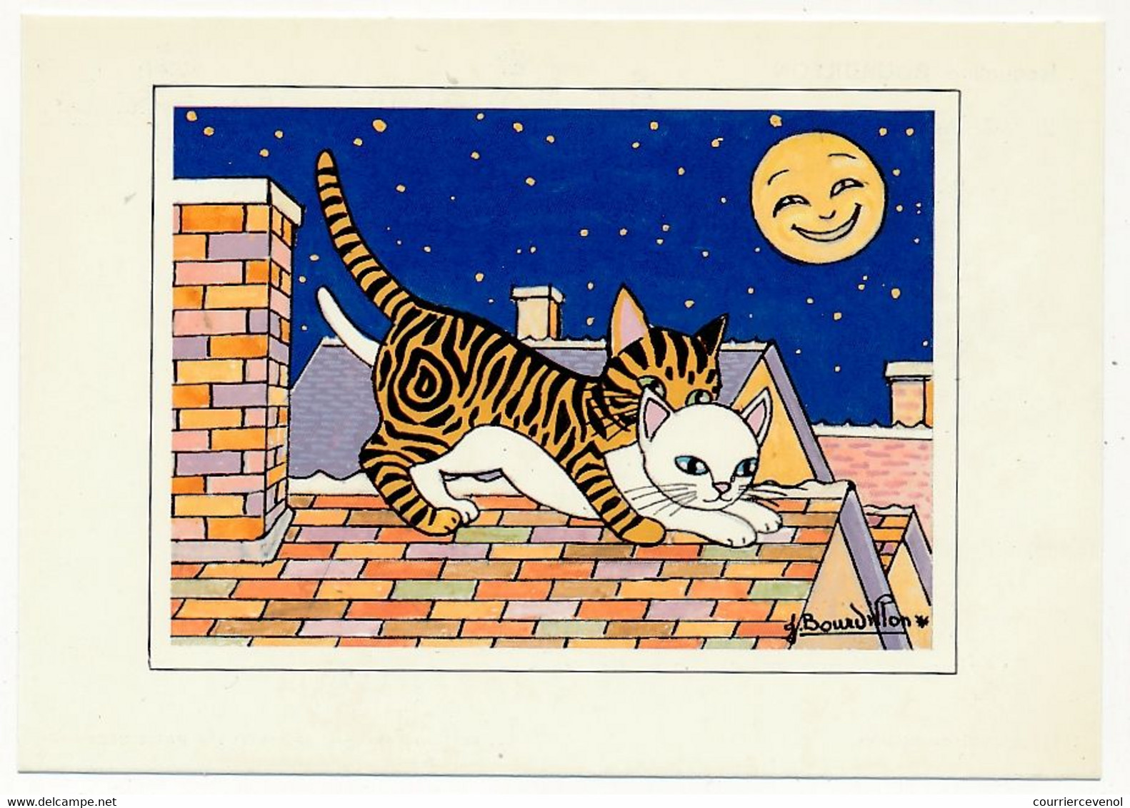 8 CPM - Illustrateur Jacqueline BOURDILLON - 8 cartes "Au royaume des Chats"