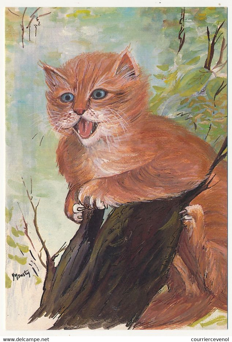 3 CPM - Illustrateur J.M. DESLY - CHATS - Le Petit Espiègle, Friponne, La Chatterie - Katten