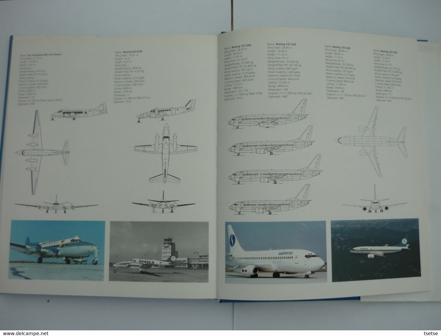 SABENA - 70 Jaar Luchtvaartpionier -1993 - Uitgeverij Lannoo/ Tielt - Publicités