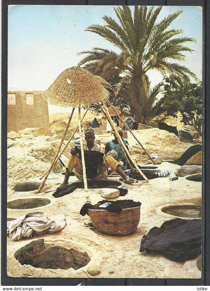 Nigeria, Kano, Indigo Dyeing,1985. - Nigeria