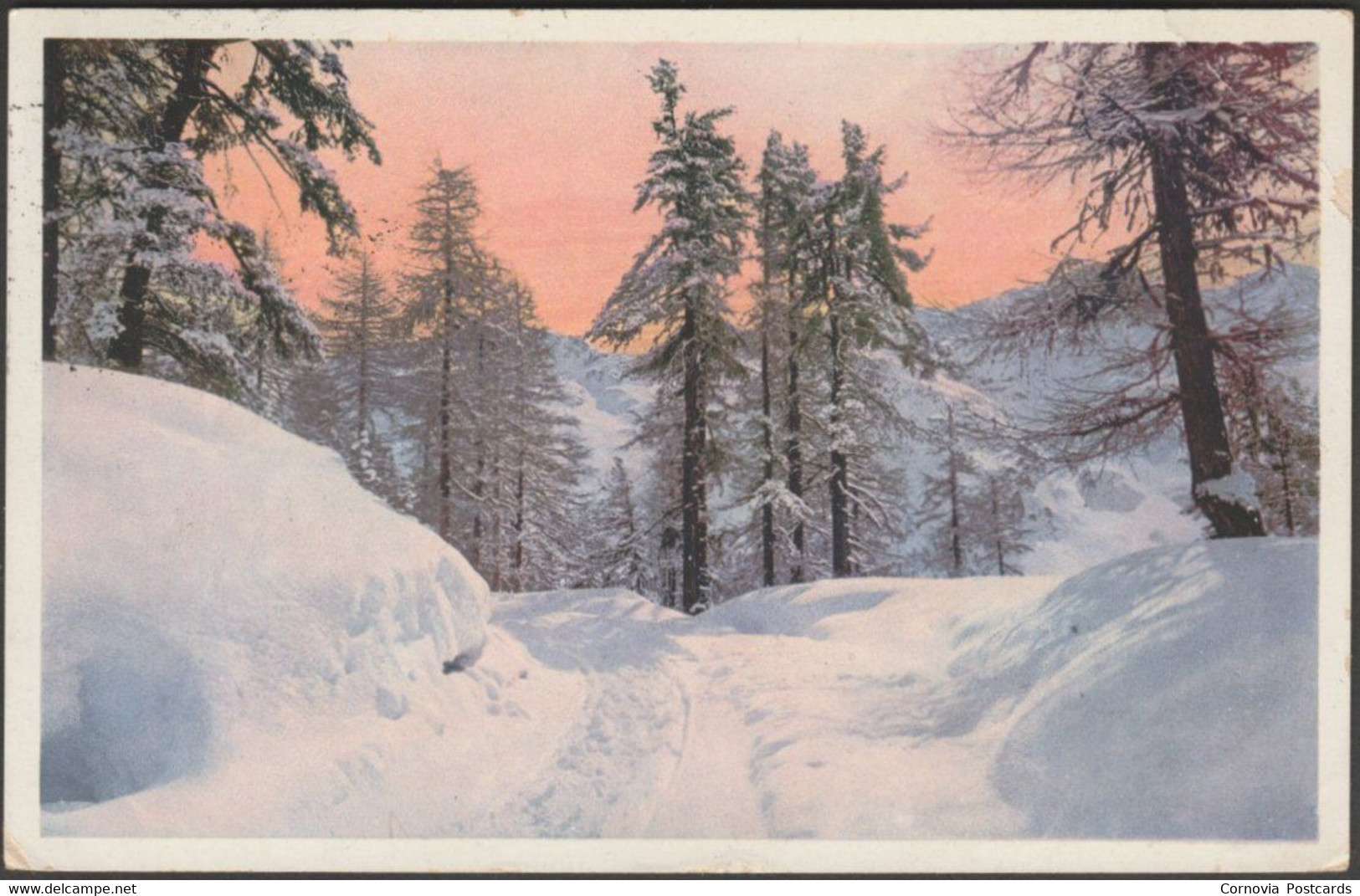 Winterlandschaft In Der Schweiz, 1921 - Ruegg AK - Egg