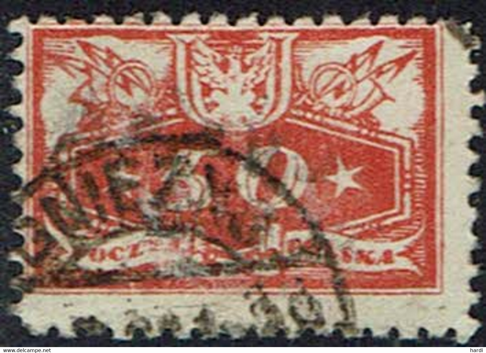 Polen DM 1920, MiNr 6, Gestempelt - Oficiales