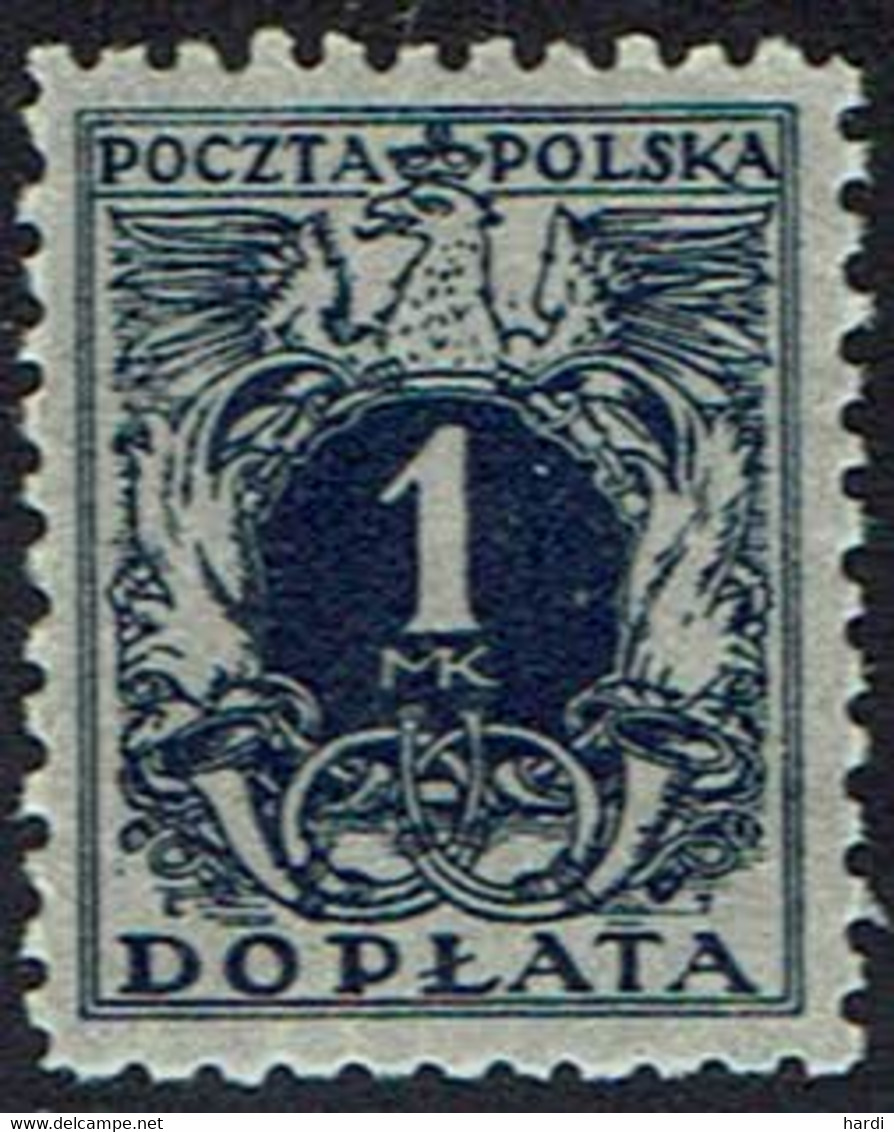 Polen Porto 1921, MiNr 37, Postfrisch - Taxe