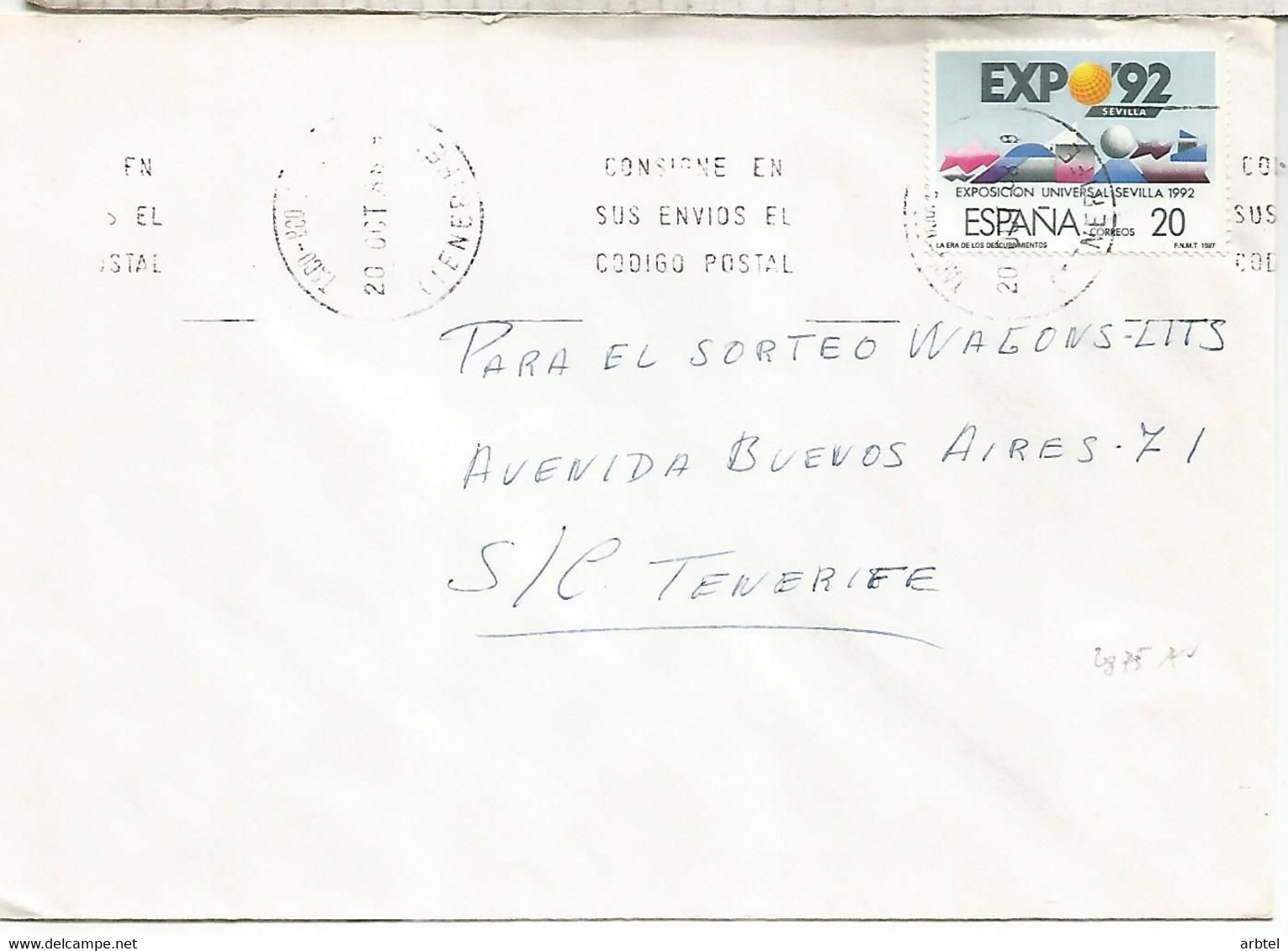 TACO TENERIFE CC SELLO EXPO 92 SEVILLA - 1992 – Siviglia (Spagna)