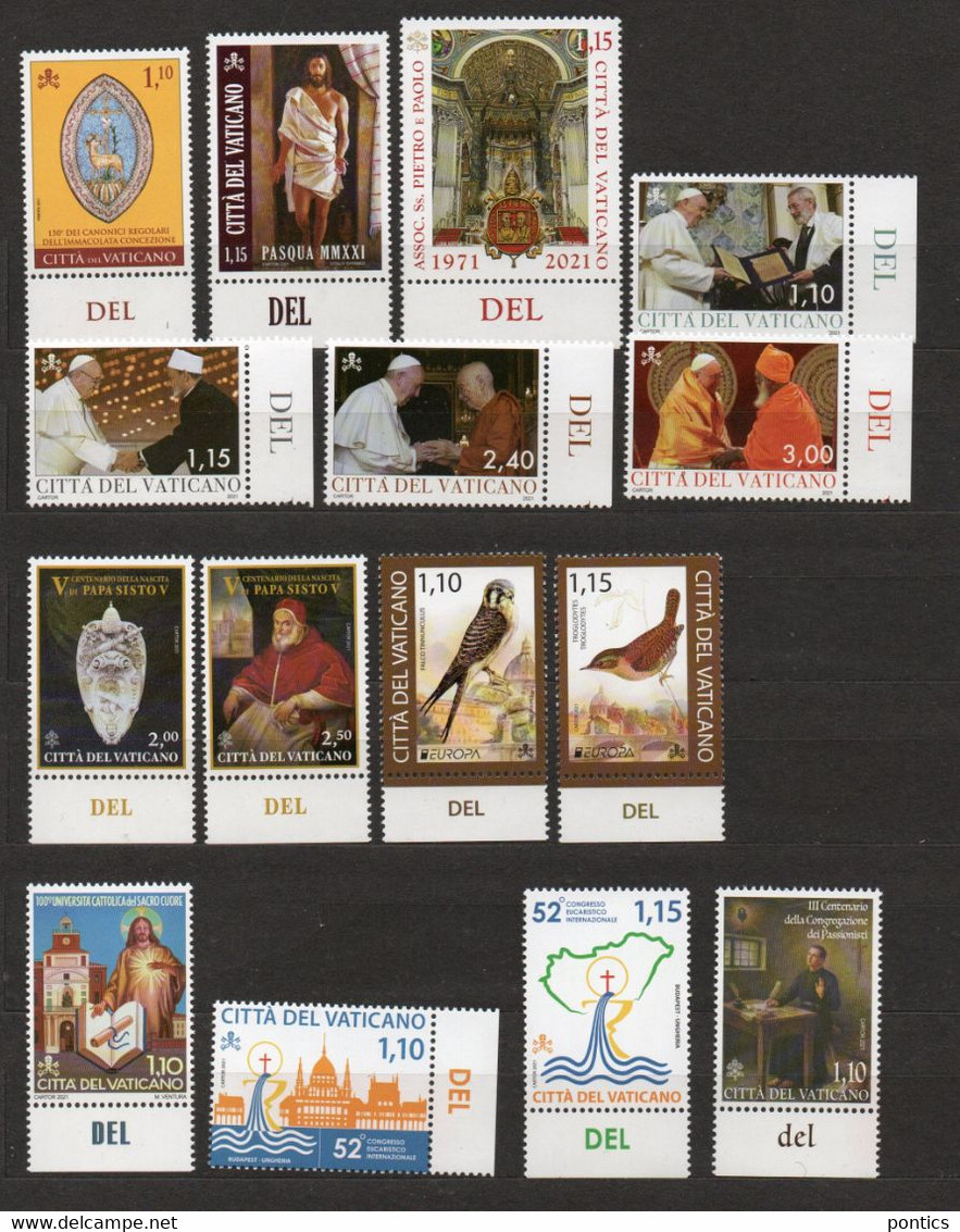 2021 - VATICANO - SAE.2 - ANNATA COMPLETA ** - Unused Stamps