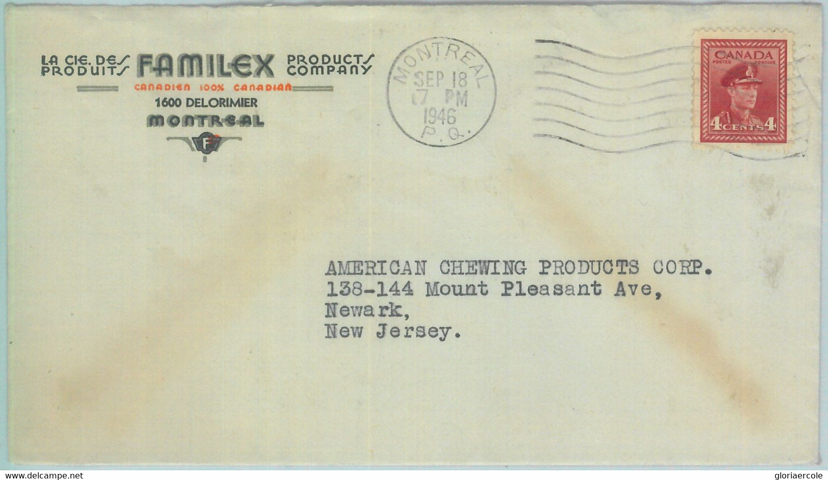 83267  - CANADA - POSTAL HISTORY - ADVERTISING  COVER 1946  Medicine CHEMIST - Postgeschiedenis