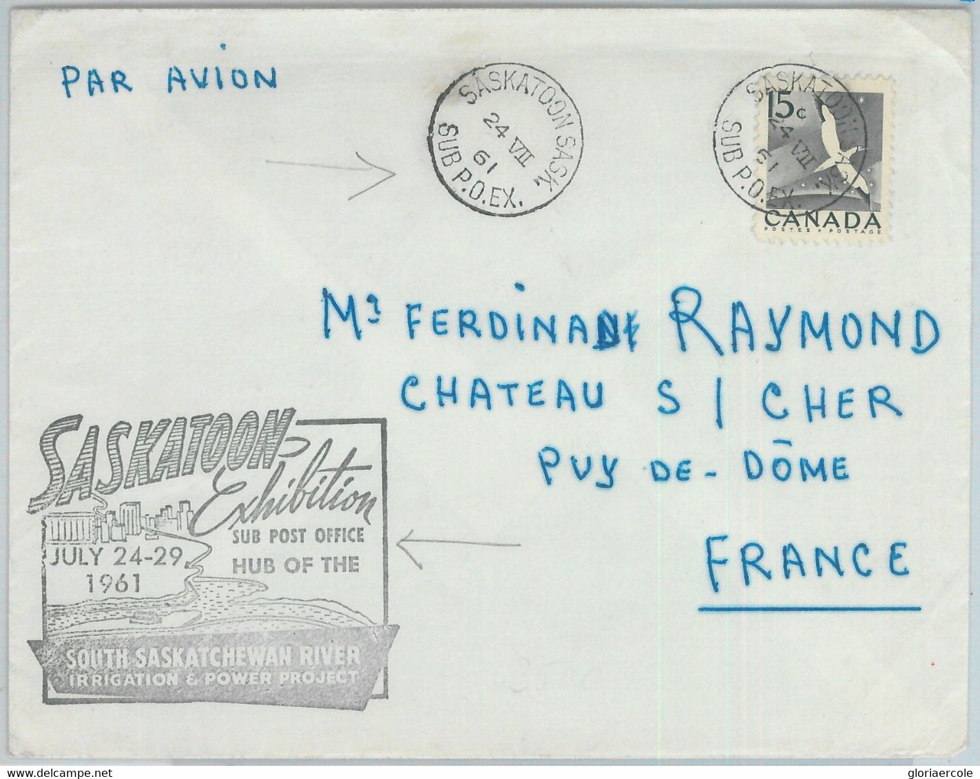 82591 - CANADA - Postal History -  SPECIAL EVENT COVER From Saskatoon 1961 WATER - Postgeschiedenis