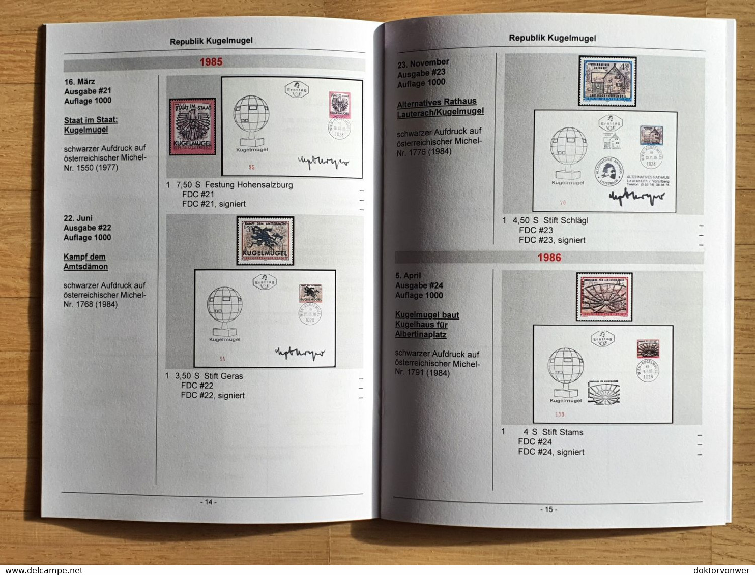 Broschüre “Republik Kugelmugel - Briefmarken Und Sammlerstücke Der Kugelrunden Mikronation In Wien“ - Cenicientas