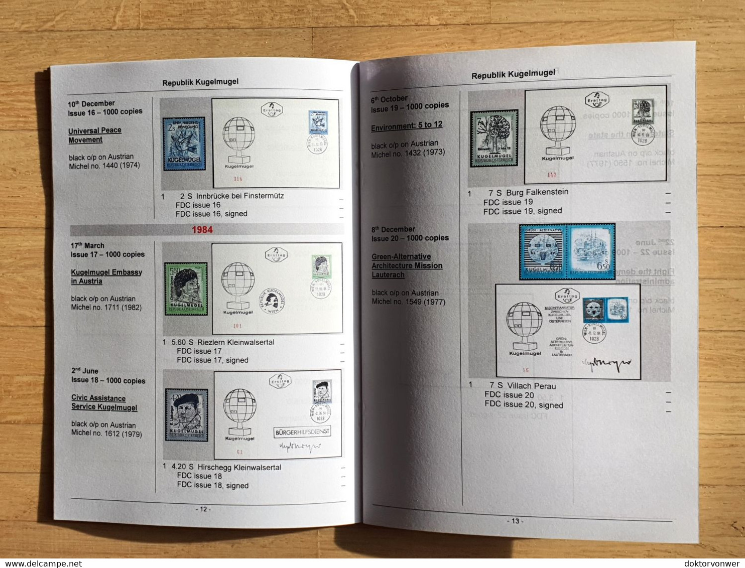 Brochure “Republik Kugelmugel – Stamps And Collectibles Of The Spherical Micronation In Vienna“ - Cenicientas