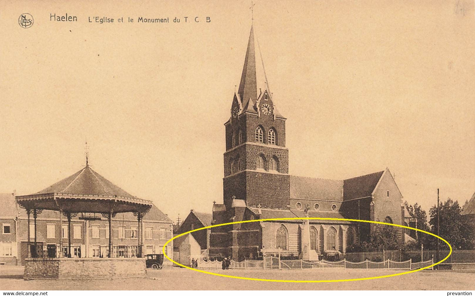 HAELEN - L'Eglise Et Le Monument Du T. C. B - - Halen