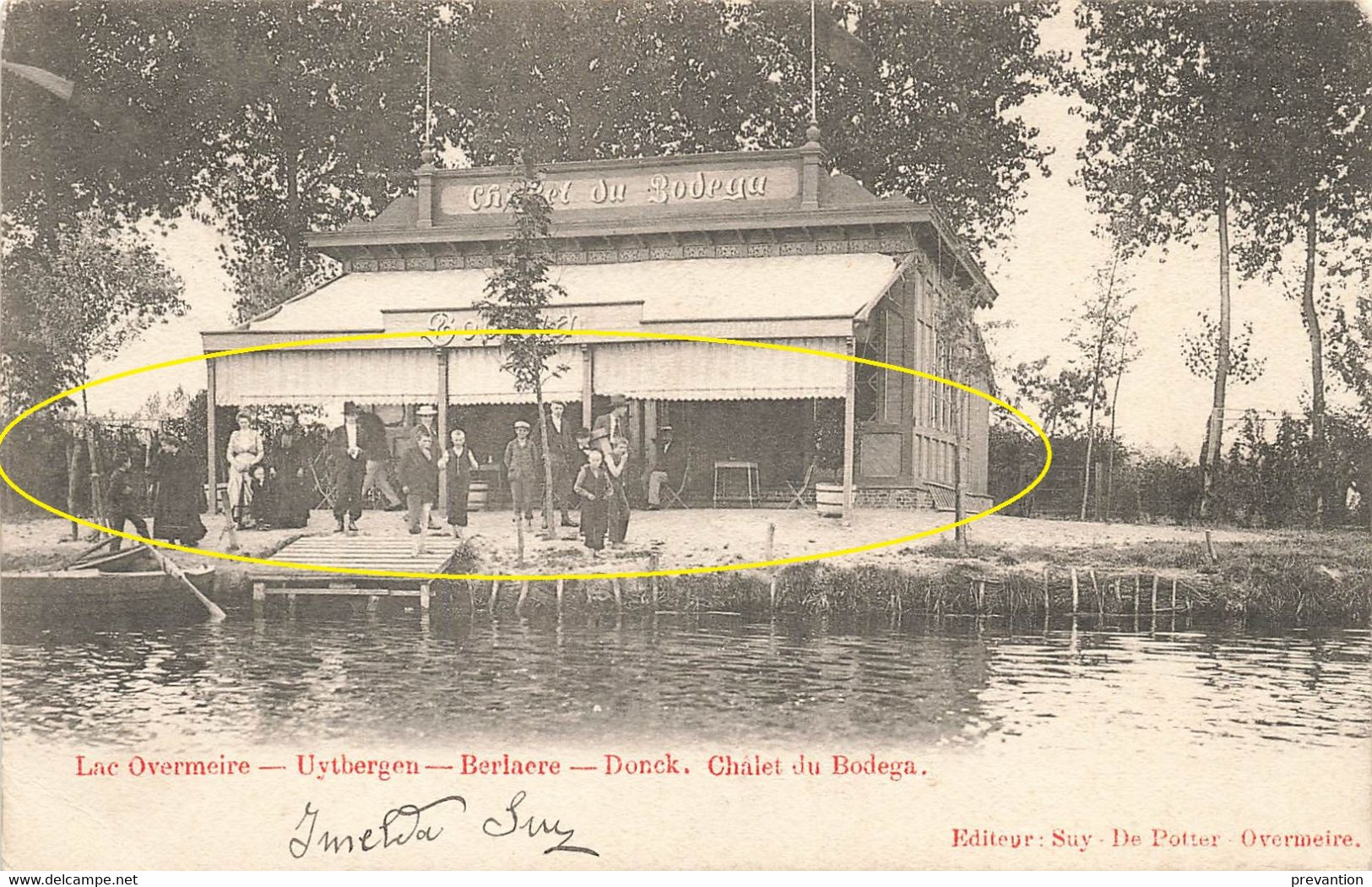 Lac Overmeire - Uytbergen - Berlaere - Donck. Chalet Du Bodega - Carte Animée Et Circulé En 1904 - Berlare
