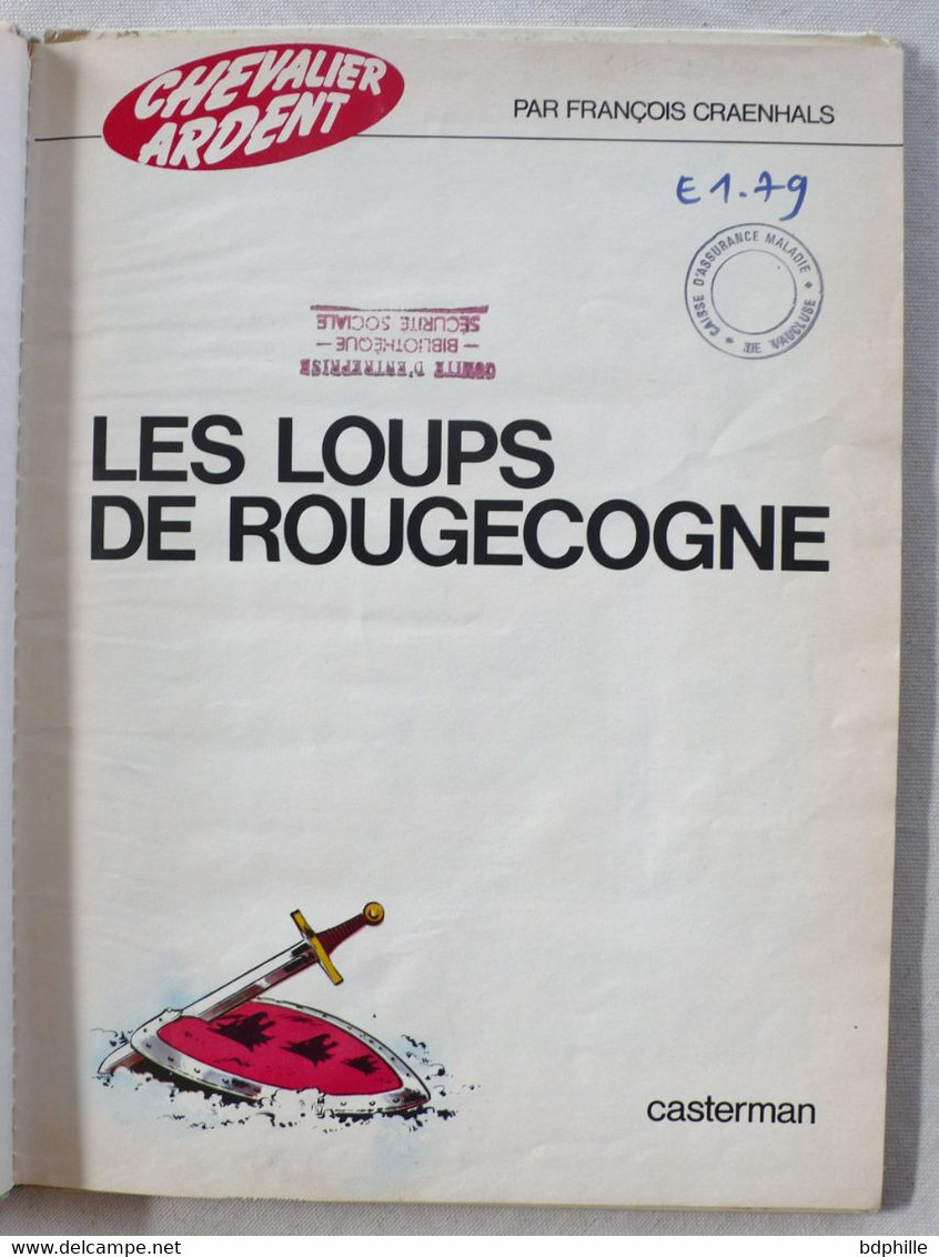 Chevalier Ardent Les Loups de Rouge-Cogne EO 1970