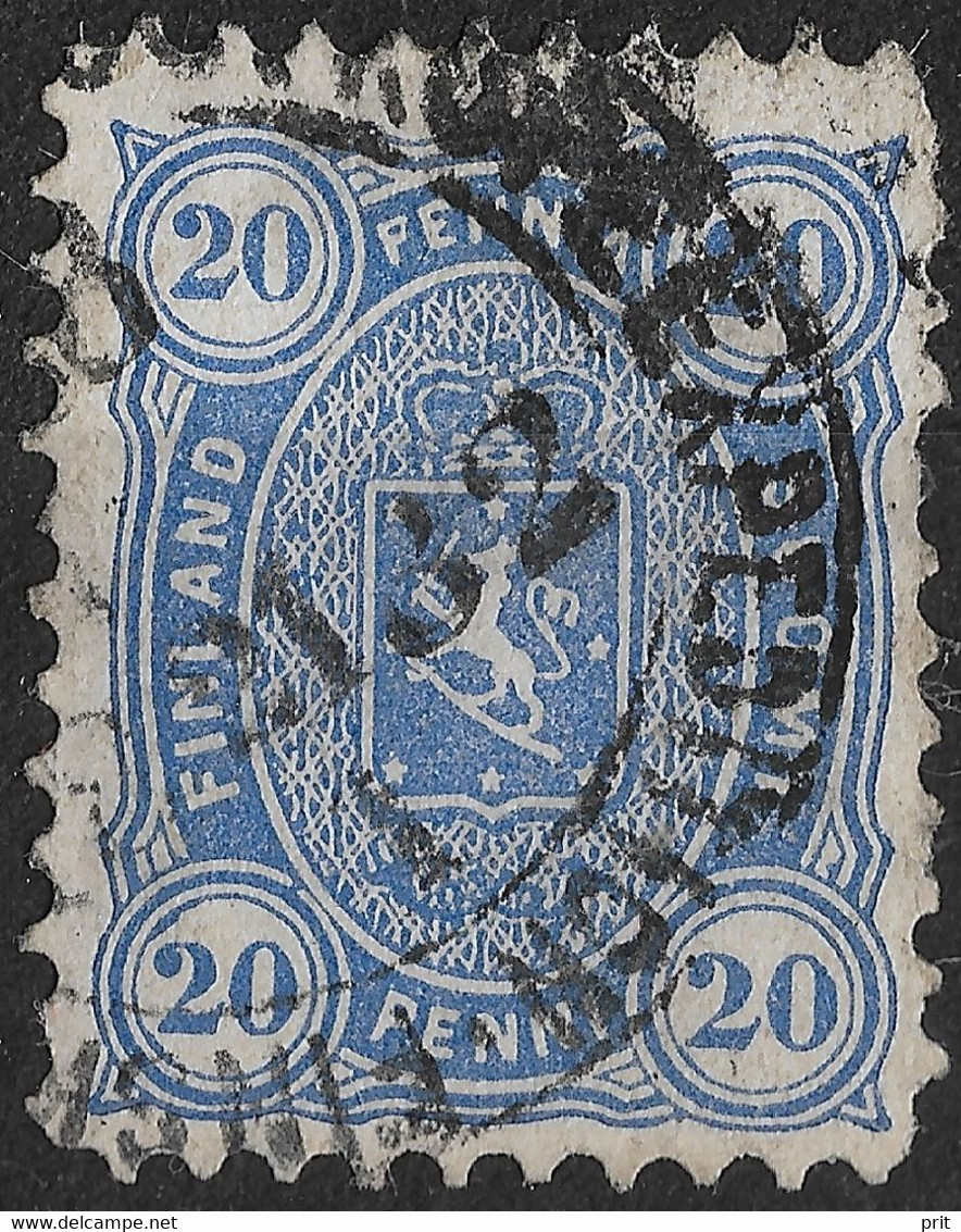 Finland Russian Government 1875 20P Perf11. Mi 16Ayb. Early Finland Railway Cancel Finska Jernvägens Postkupé Expedition - Used Stamps