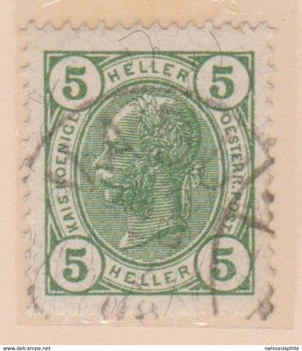 LIECHTENSTEIN VORLÄUFER - ÖSTERREICH MARKE - KAT. V. 133  - STEMPEL VADUZ - ...-1912 Préphilatélie