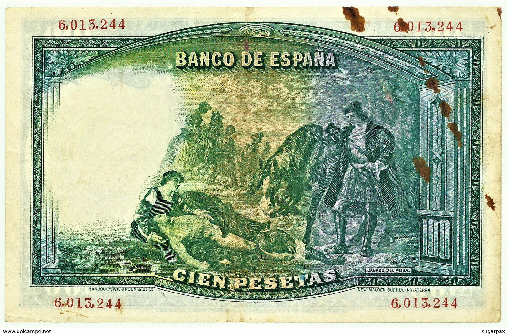 ESPAÑA - 100 Pesetas - 25.04.1931 - Pick 83 - REPUBLIC - Gonzalo Fernandez De Córdoba - 100 Pesetas