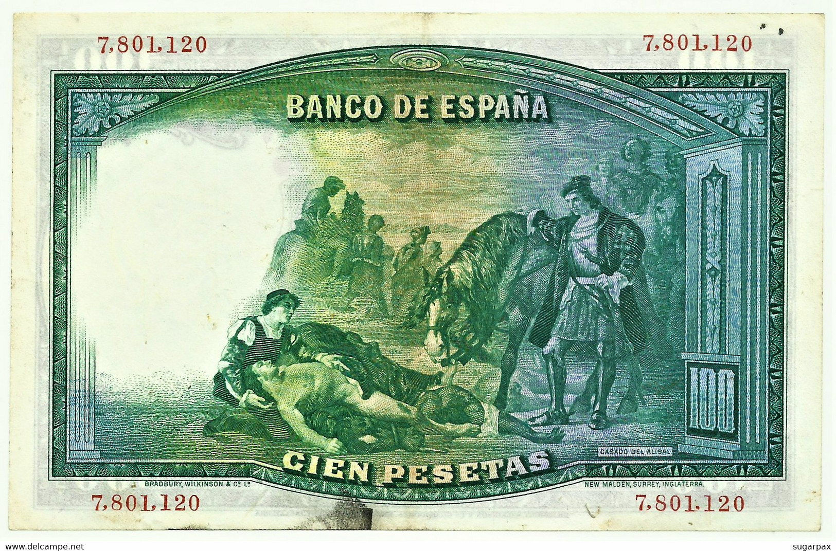 ESPAÑA - 100 Pesetas - 25.04.1931 - Pick 83 - REPUBLIC - Gonzalo Fernandez De Córdoba - 100 Peseten