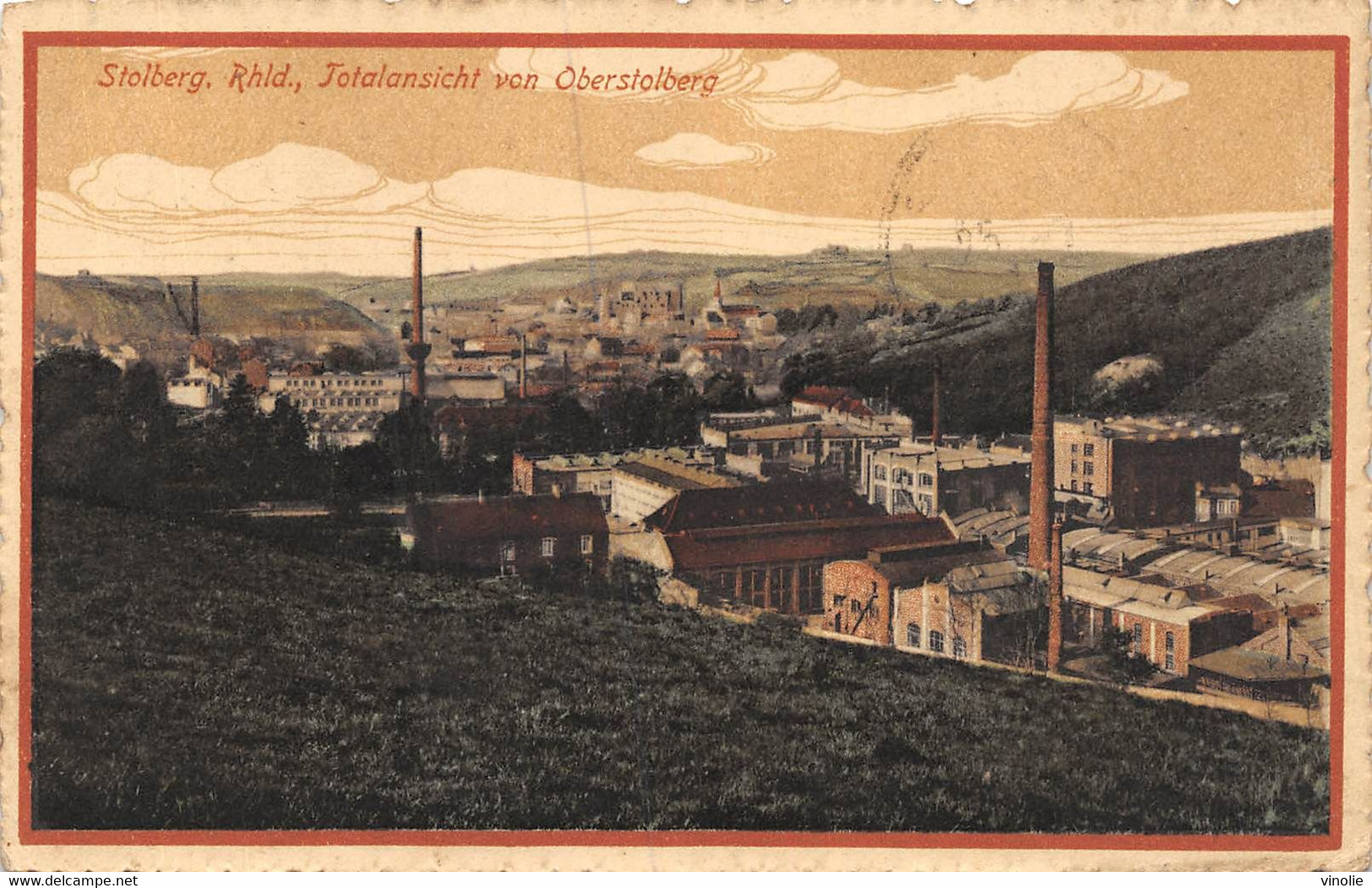 22-844 : STOLBERG TOTALSICHT VON OBERSTOLBERG - Stolberg