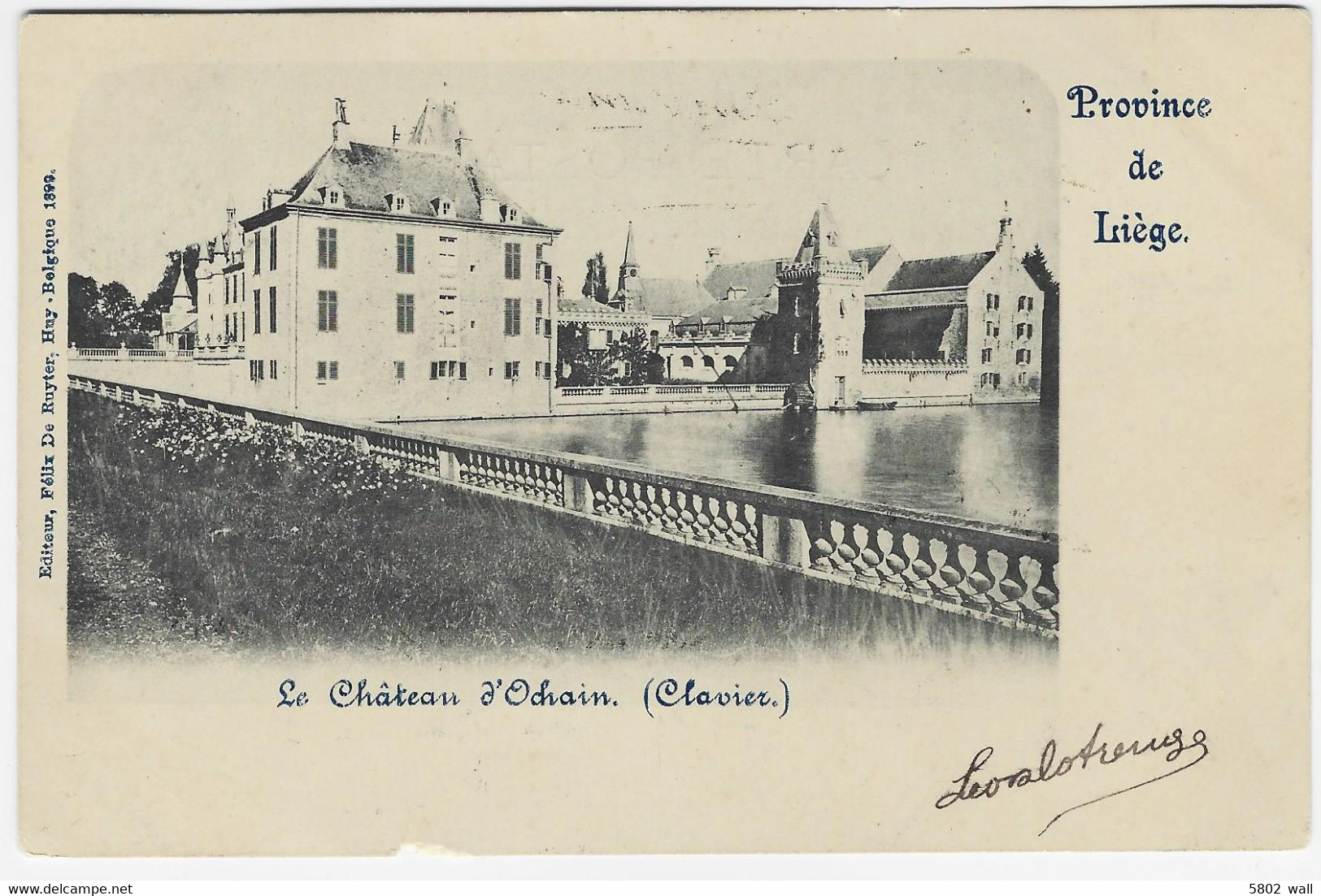 CLAVIER : Château D'Ochain - 1901 - Clavier