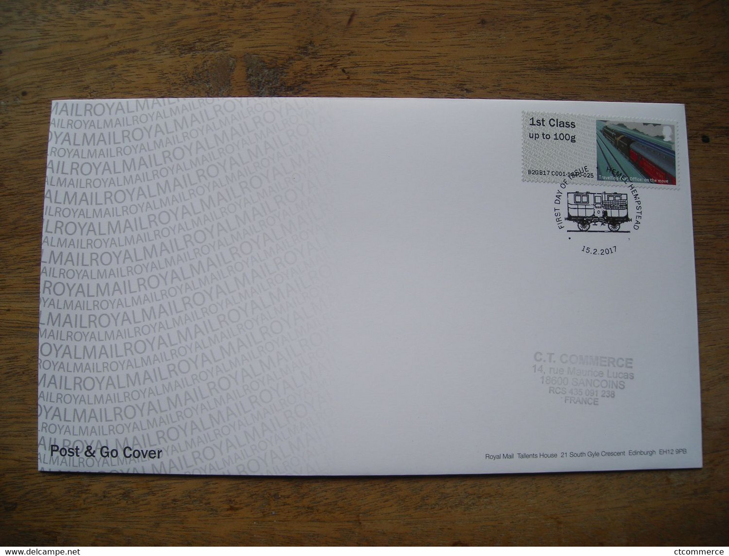 2017 FDC Royal Mail Heritage Mail By Rail Travelling Post Office On The Move - 2011-2020 Decimale Uitgaven