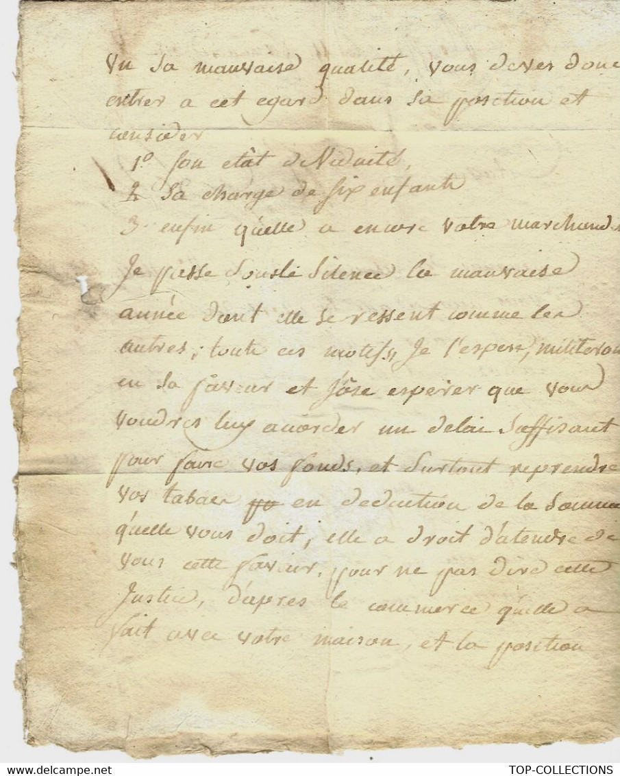 1799 REVOLUTION NEGOCE LETTRE Par Jolly à Ruffec à Colomb Syndic De La Liquidation Des Affaires De Dubergier à Bordeaux - ... - 1799