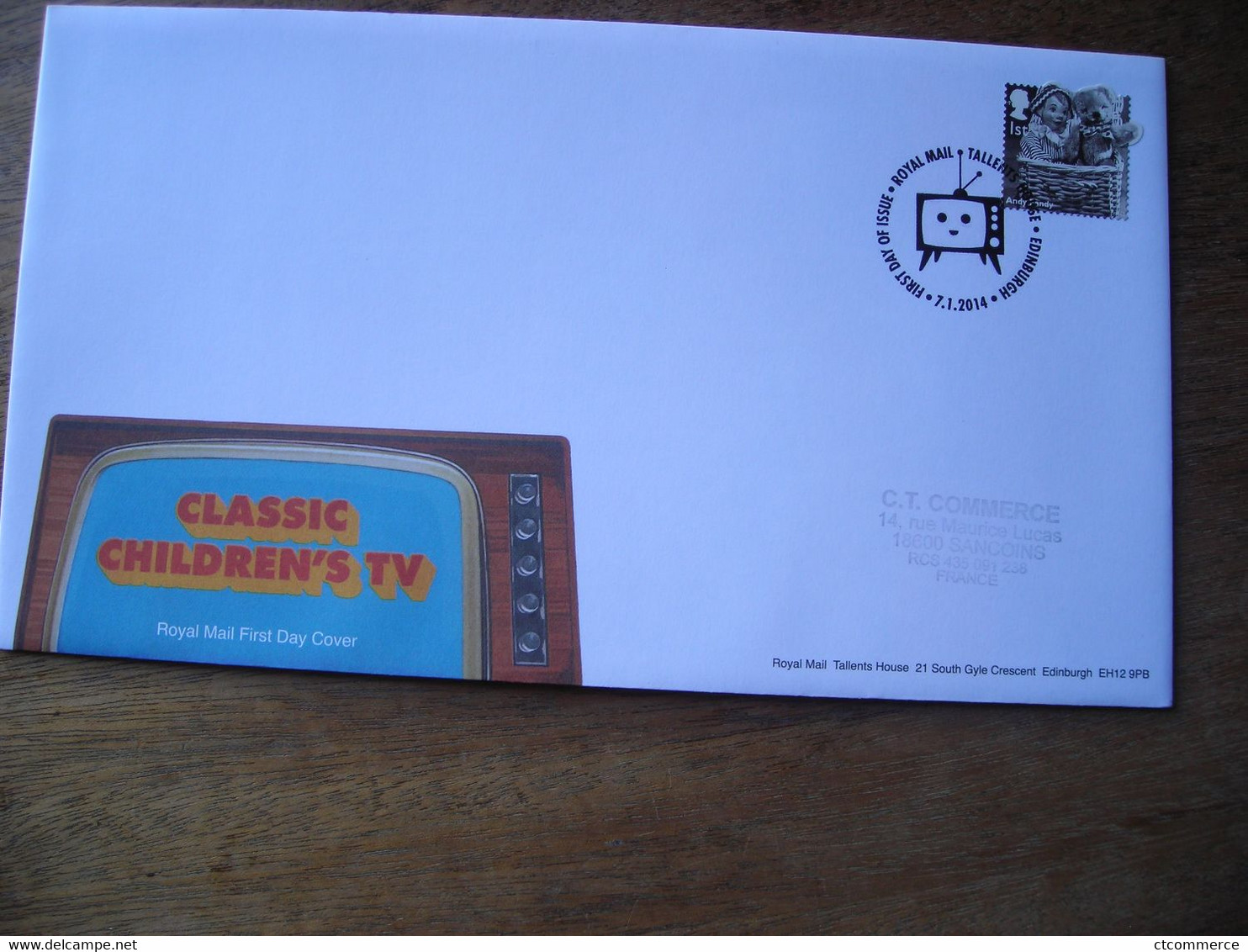 2014 FDC Classic Children's TV Pour Enfants, Andy Pandy (et Nounours) Marionnettes - 2011-2020 Decimal Issues