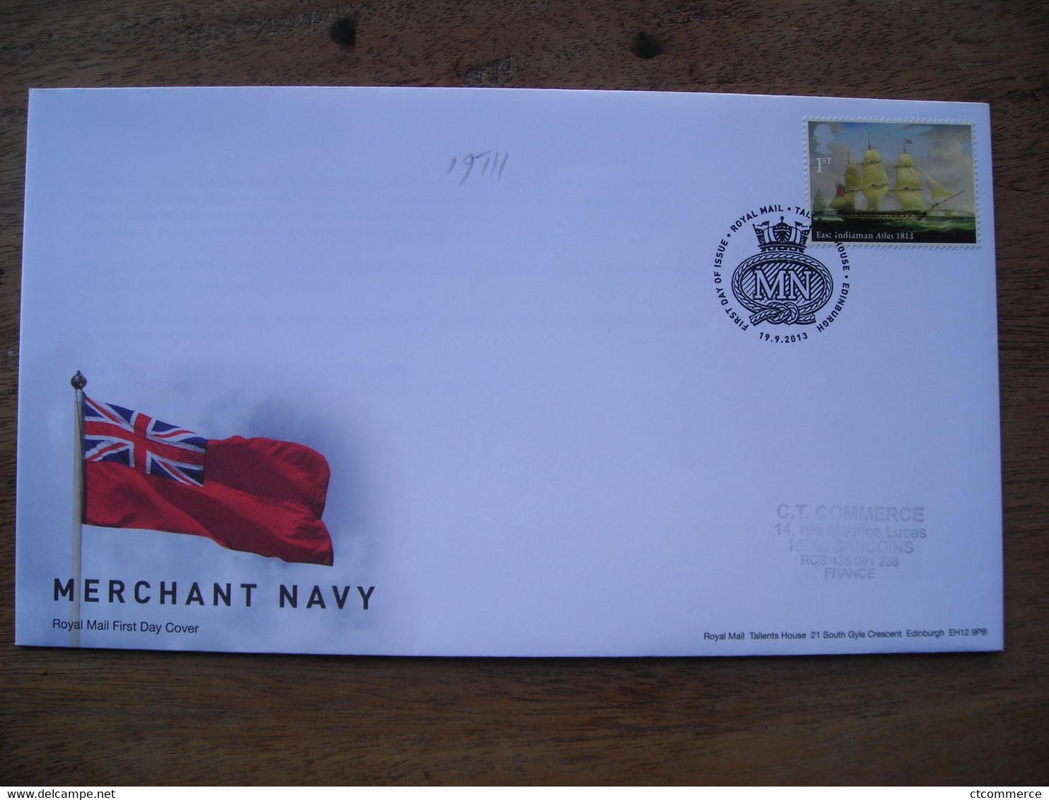 2013 Merchant Navy  Marine Marchande East Indiamen Atlas 1813 - 2011-2020 Decimal Issues