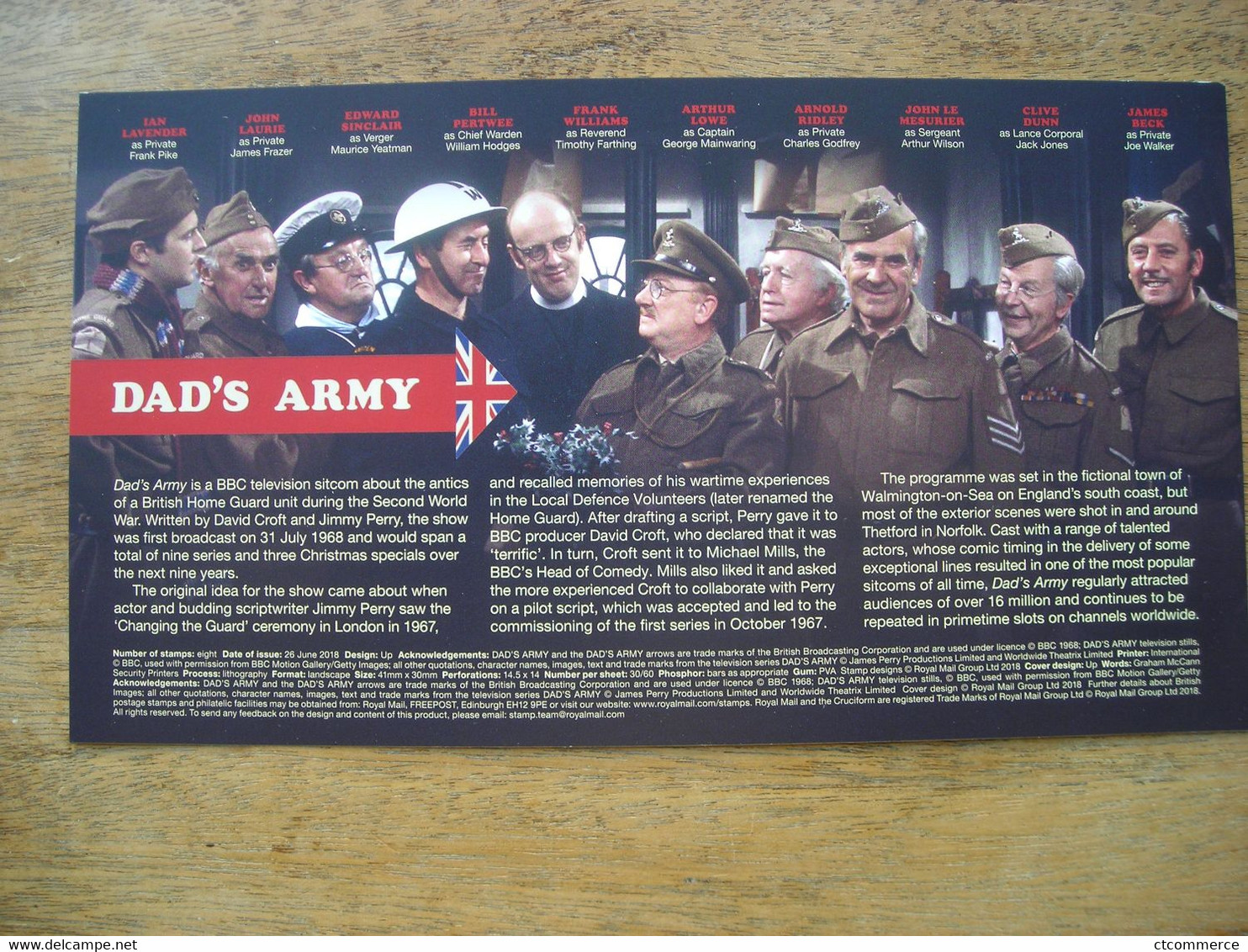 FDC Dad's Army, Captain Mainwaring - 2011-2020 Dezimalausgaben