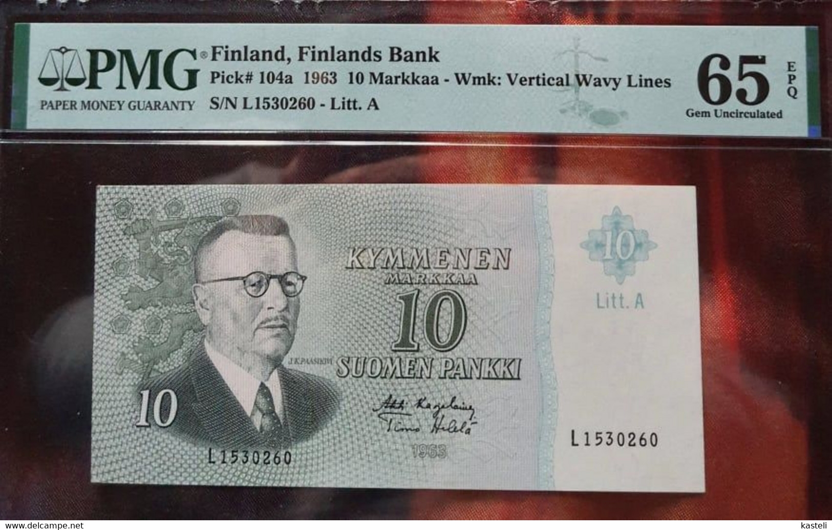 FINLAND - 1963    10  Markkaa - Finlande