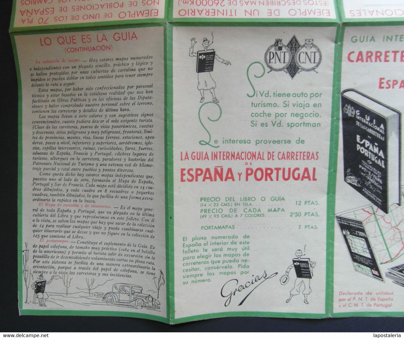 *Carreteras De España Y Portugal* Publicidad *Rodamientos SKF* Meds. Abierto: 466x 491 Mms. - Europe