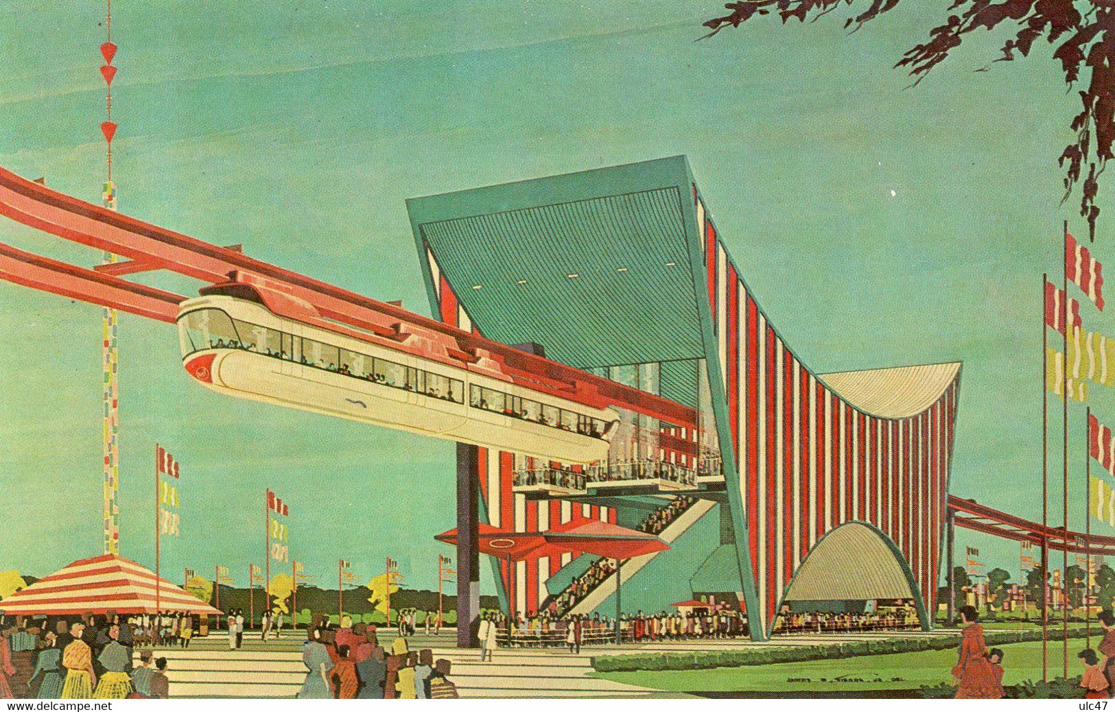 - THE AMF MONORAIL - NEW YORK World's Fair 1964-1965 - Scan Verso - - Exhibitions