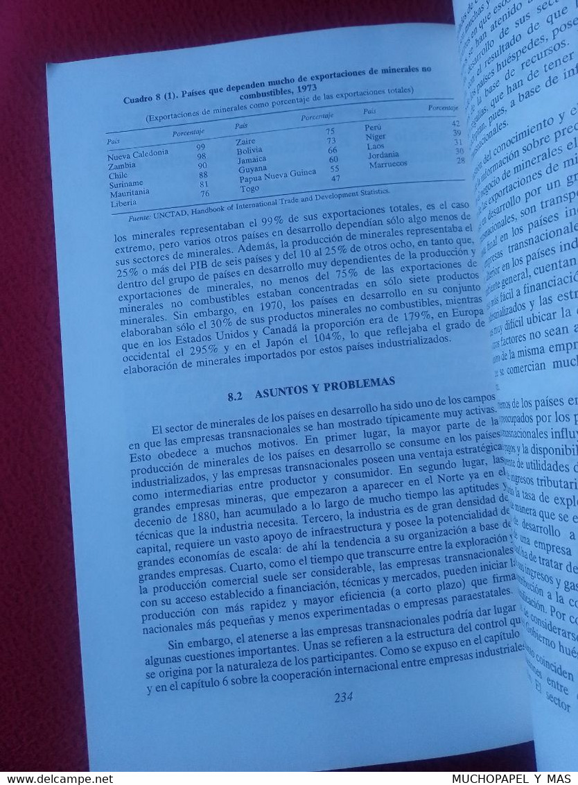 LIBRO 1979 ONU NACIONES UNIDAS UNITED NATIONS LA INDUSTRIA EN EL AÑO 2000: NUEVAS PERSPECTIVAS VER..NATIONS UNIES, VER..