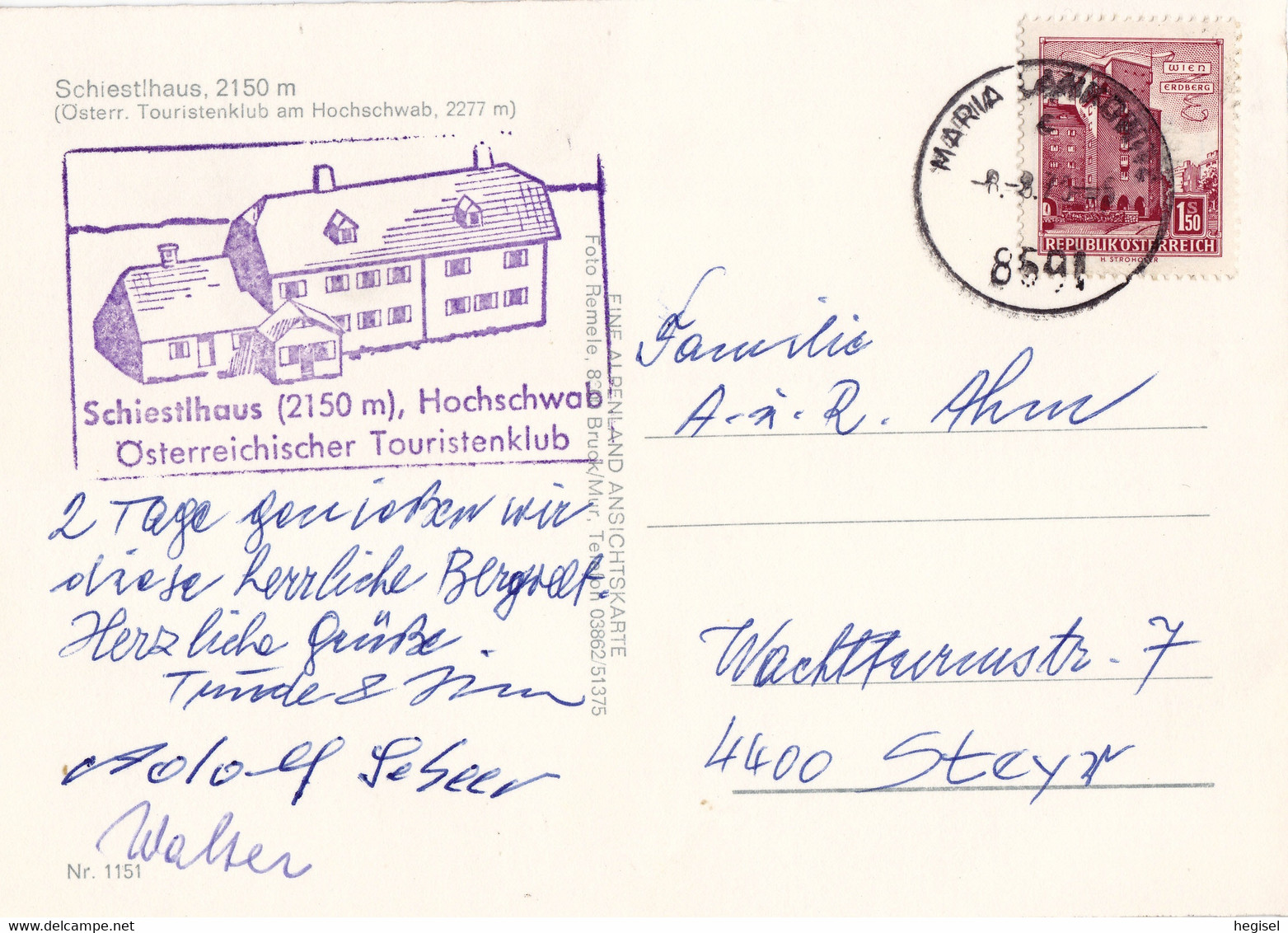 1970, Österreich, Hochschwab Mit Schiestlhaus, Steiermark - Trofaiach