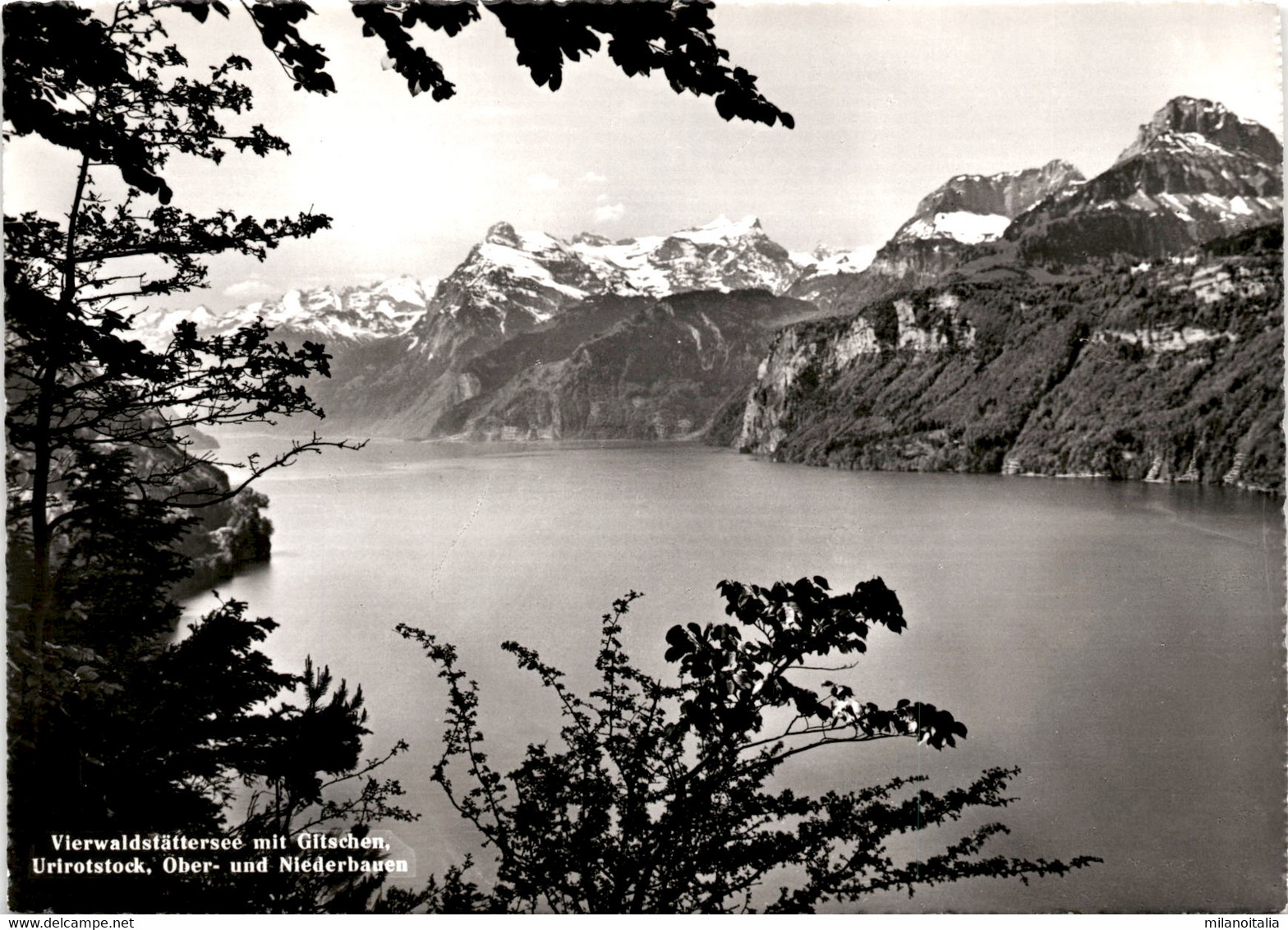 Vierwaldstättersee Mit Gitschen, Urirotstock, Ober- Und Niederbauen (4764) - Bauen