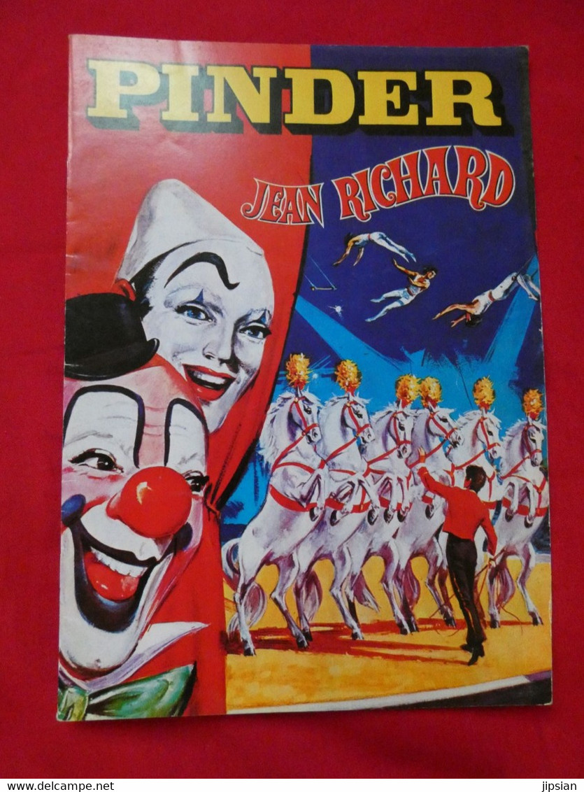 Lot De 12 Programmes Cirque Jean Richard Pinder De 1970 à 2005 - Programme