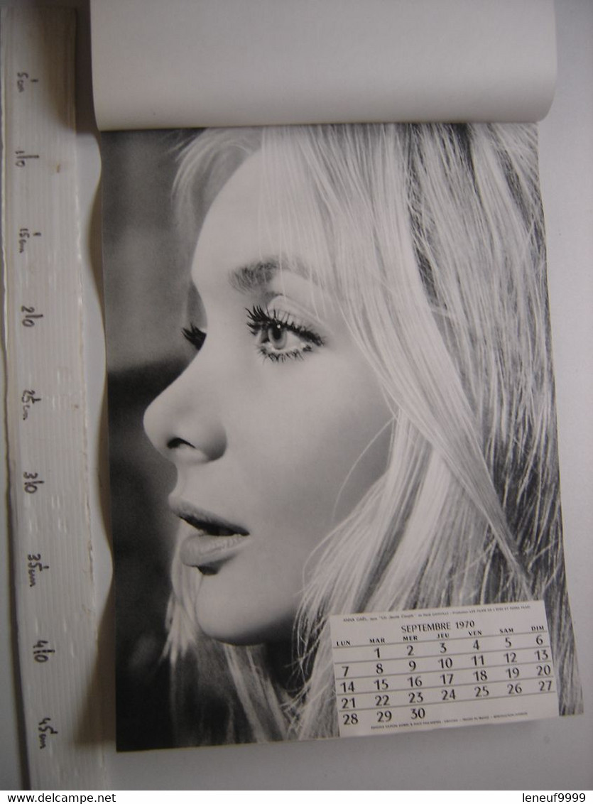 Calendrier ACTRICES 1970 valable pour 2026 GIANOLA Thonon Paris Lyon Grenoble