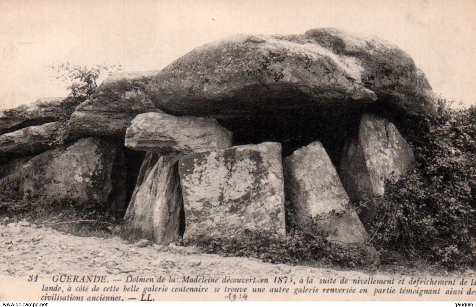 CPA - GUÉRANDE - Dolmen De La Madeleine ... Edition LL. - Dolmen & Menhirs