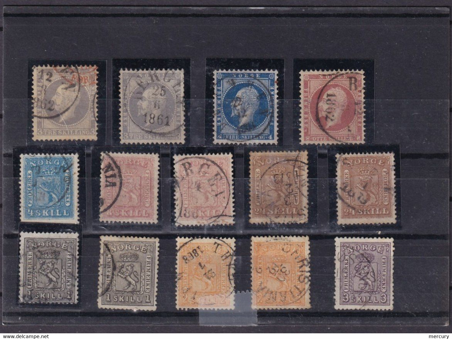 NORVEGE - Bon Lot De Timbres Oblitérés Entre 1856 Et 1930 TB à Prix Intéressant - 3 Scans - Collections