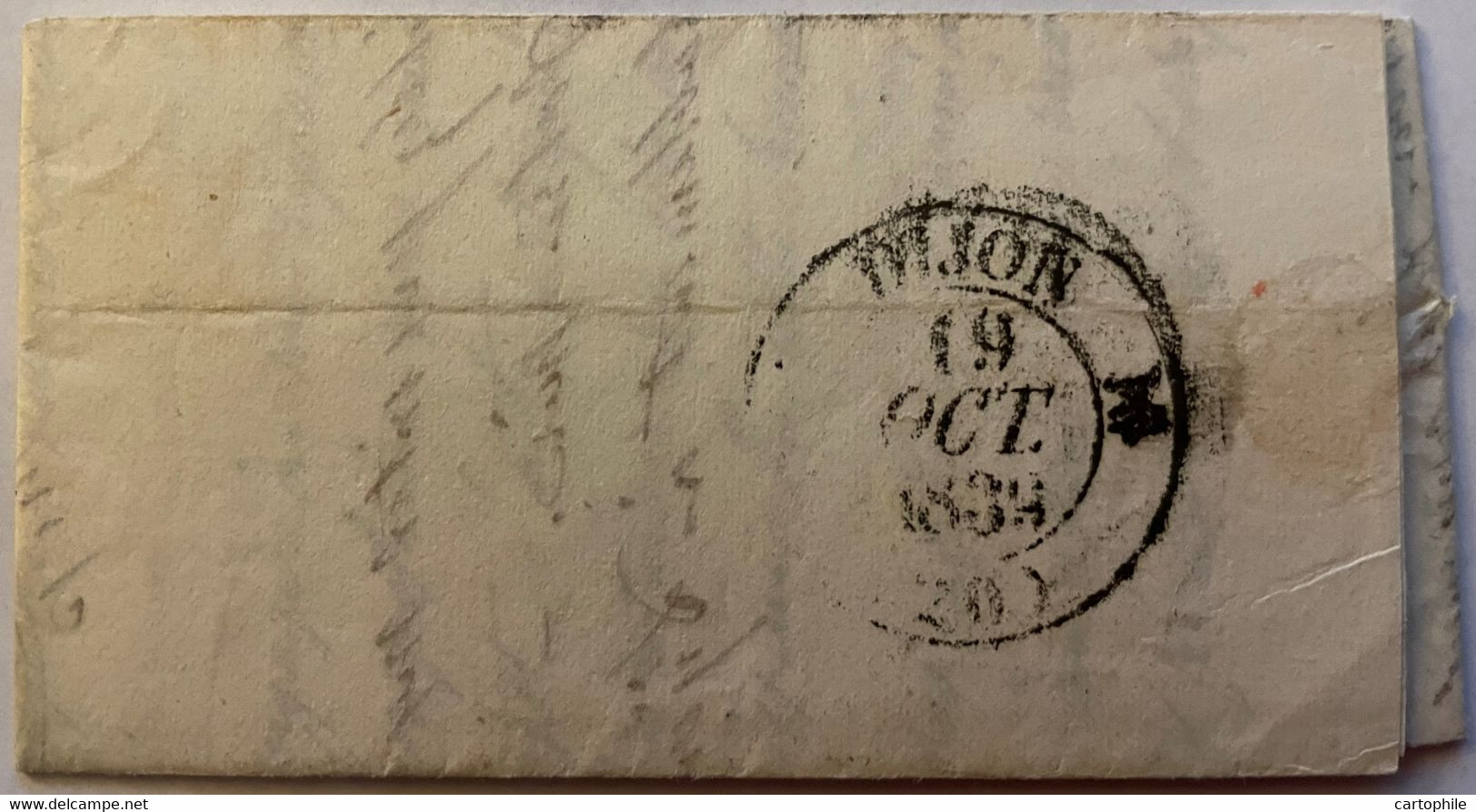 Lettre Manuscrite De 1839 Cachet Postal Seurre Via Dijon Pour Marsonnay La Cote - Mr Chevalier Officier De Marine - Manuscrits