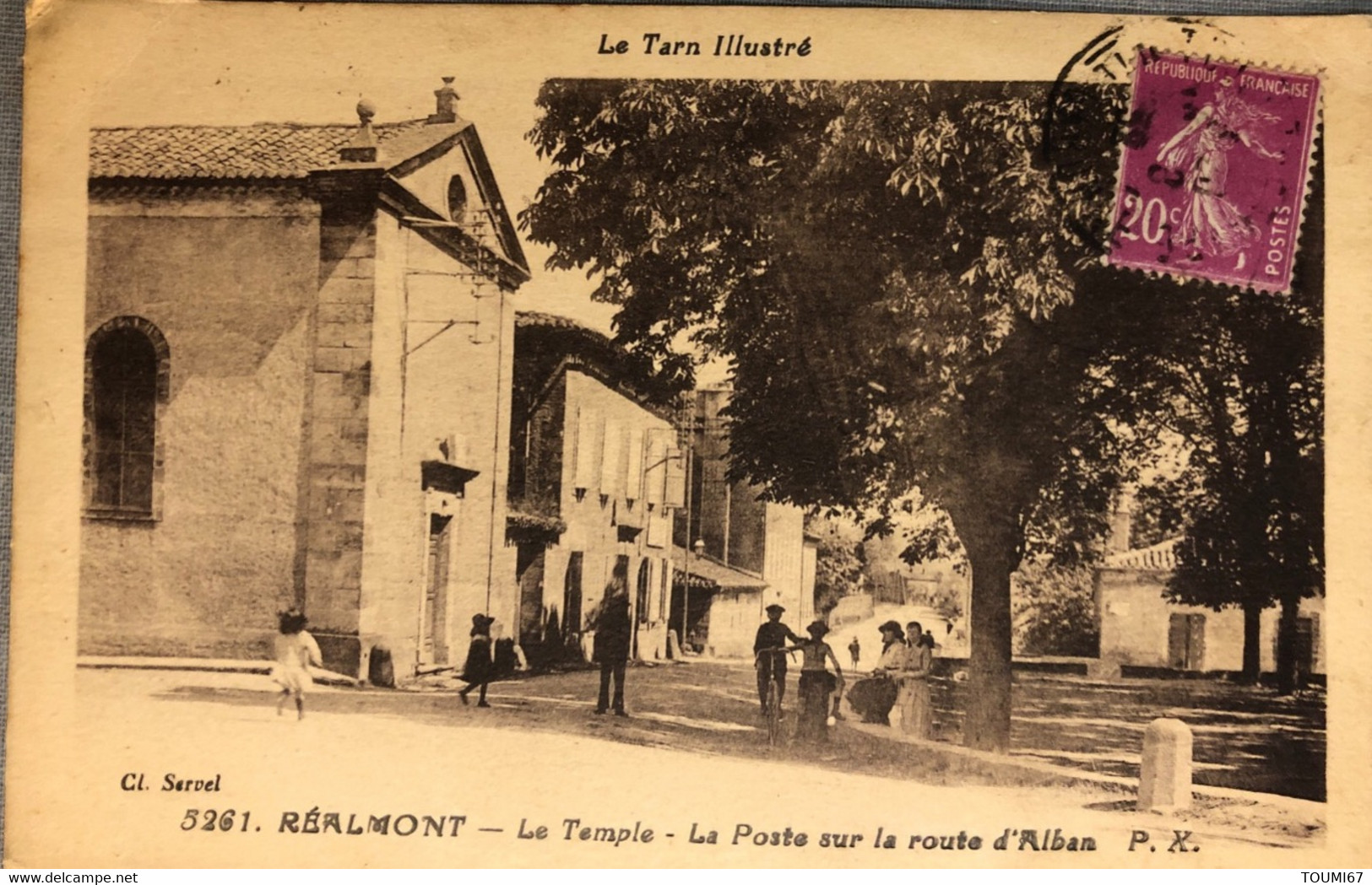 REALMONT — Le Temple - La Poste Sur La Route D’Alban - Realmont