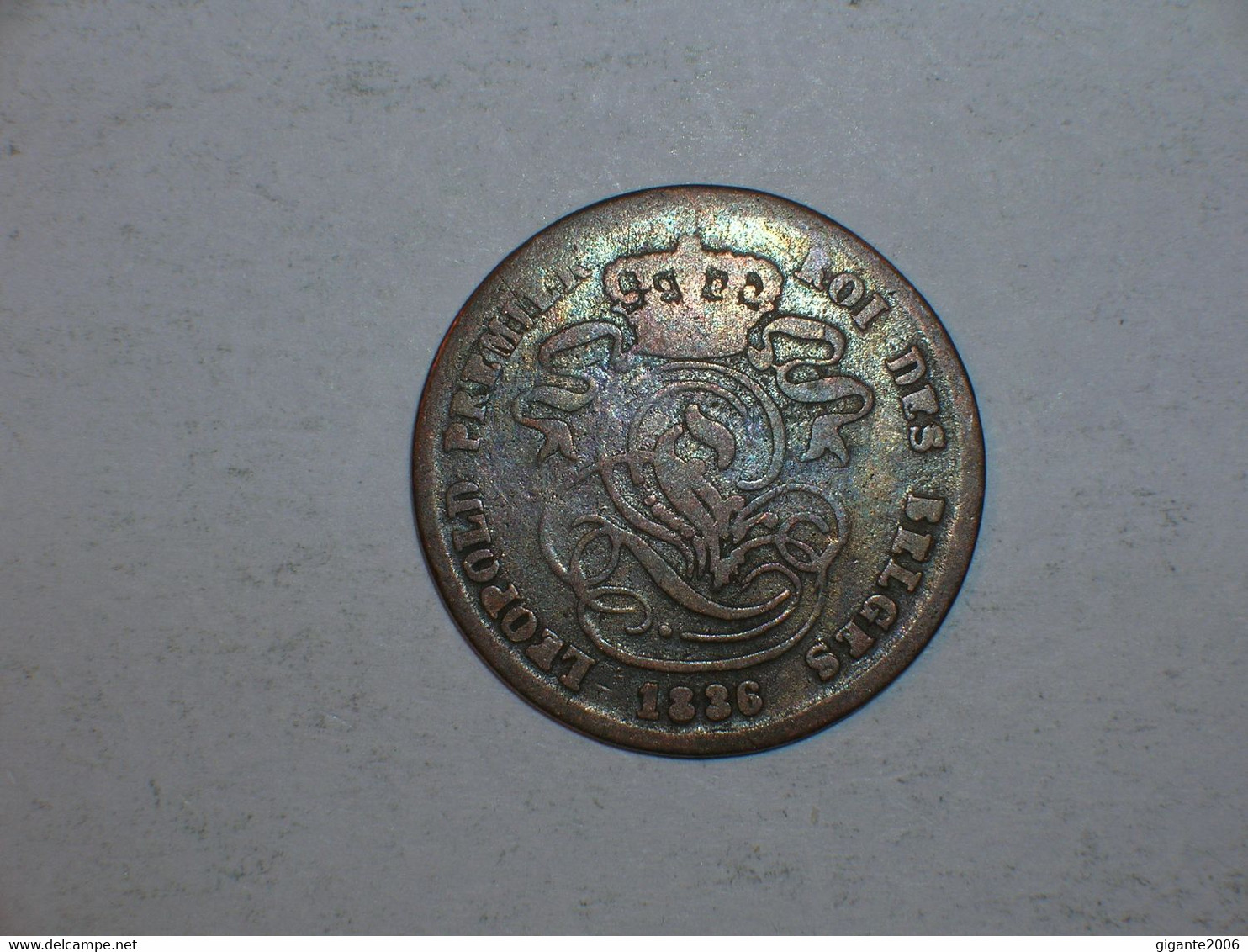 BELGICA 2 CENTIMOS 1836 (9218) - 2 Cents