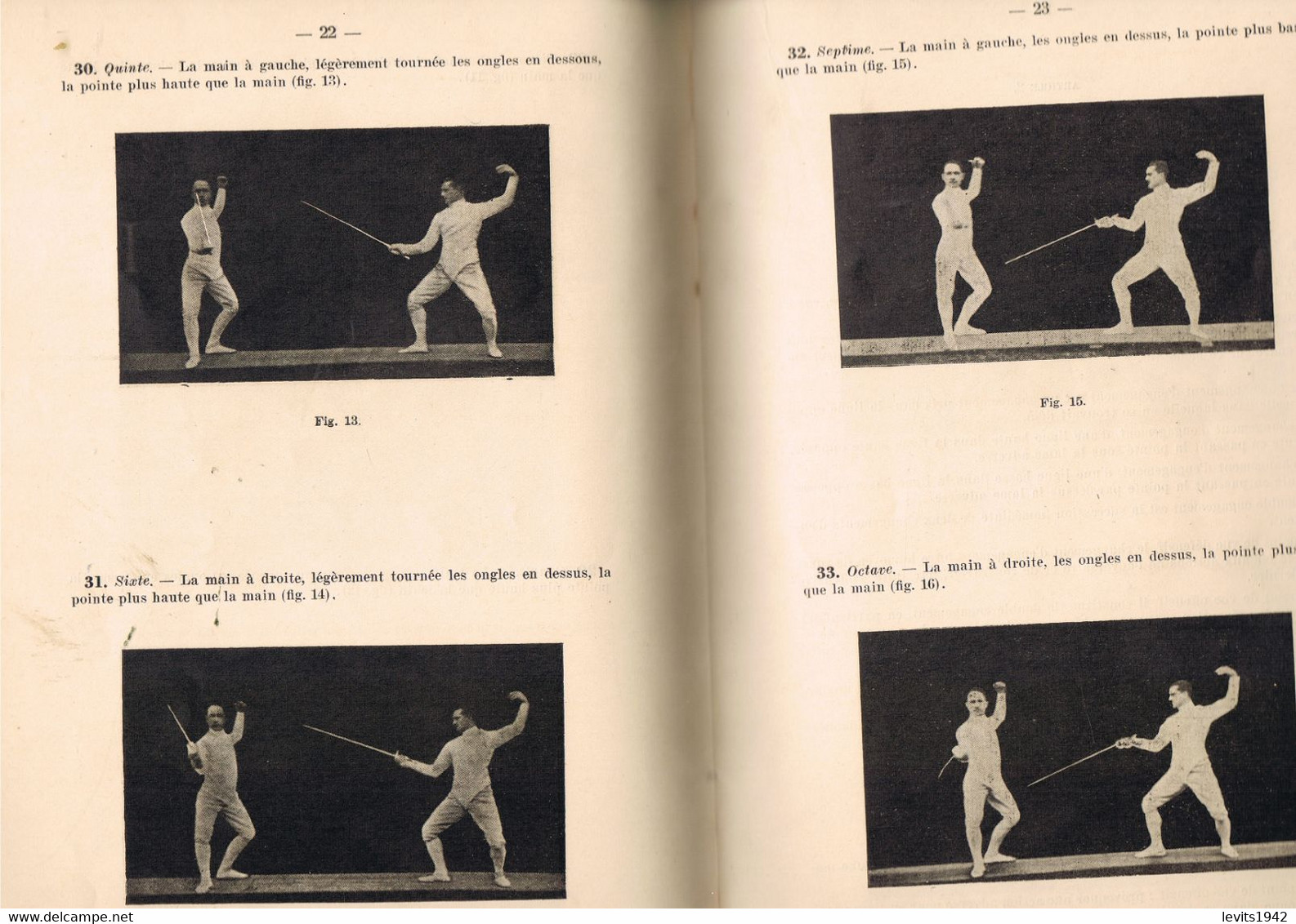 REGLEMENT D'ESCRIME - 1934 - - Fencing